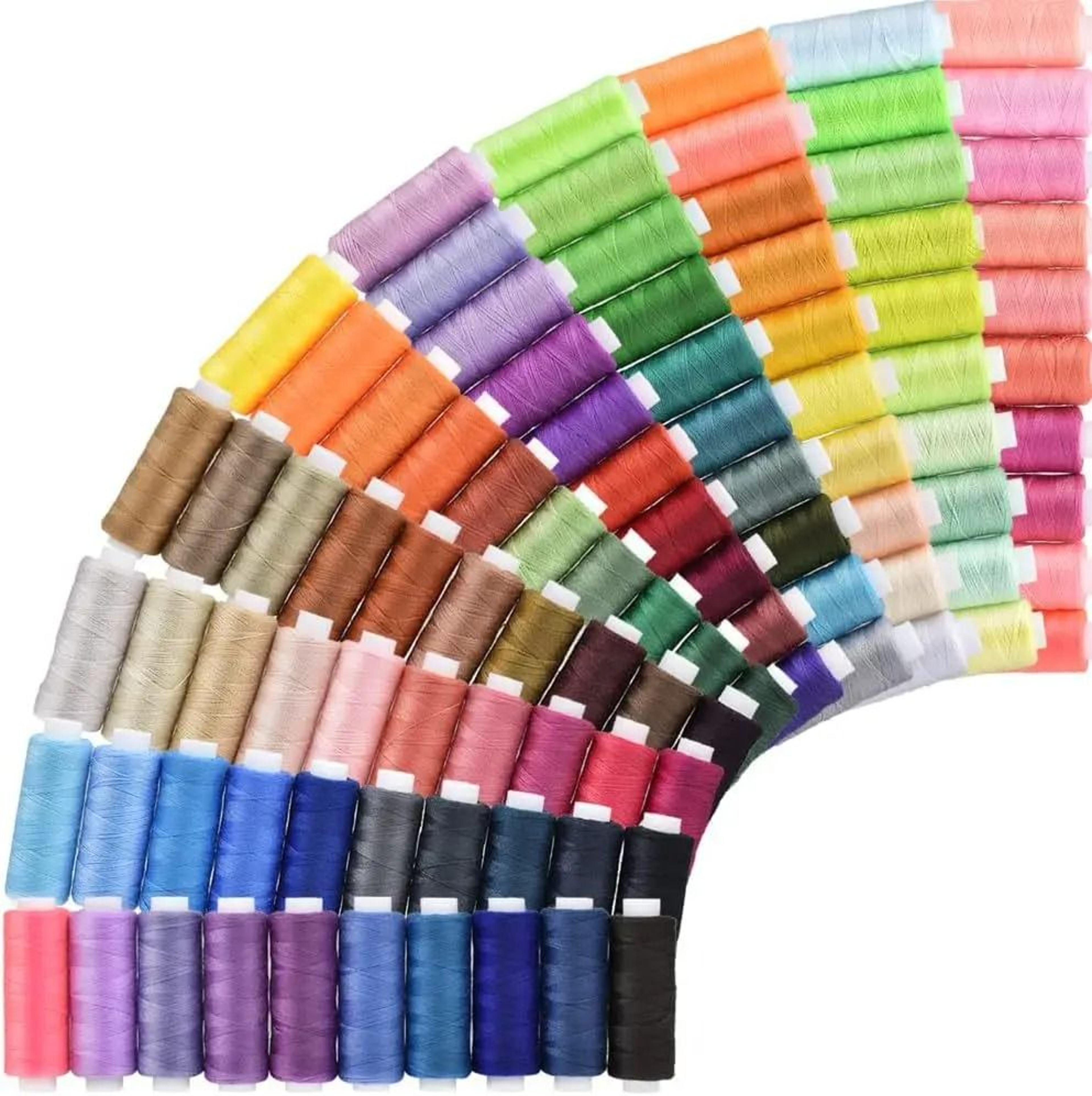 6 ColorsSet Yarn Sewing Thread Spools HighTenacity Polyester Thread Roll For Machine  Hand Embroide 1