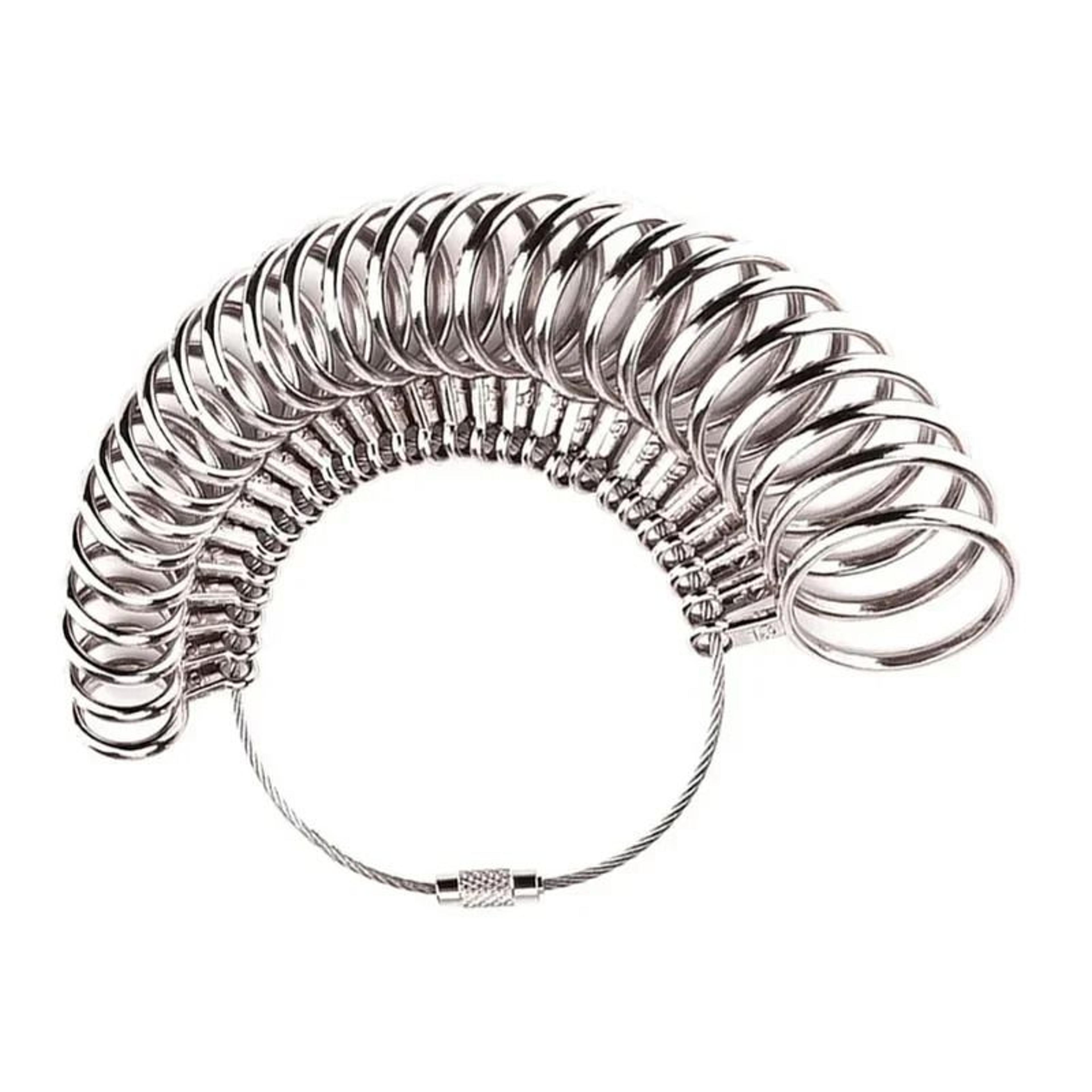 aluminum alloy ring sizer measuring tool finger circumference gauge for jewelry making (0-13mm)