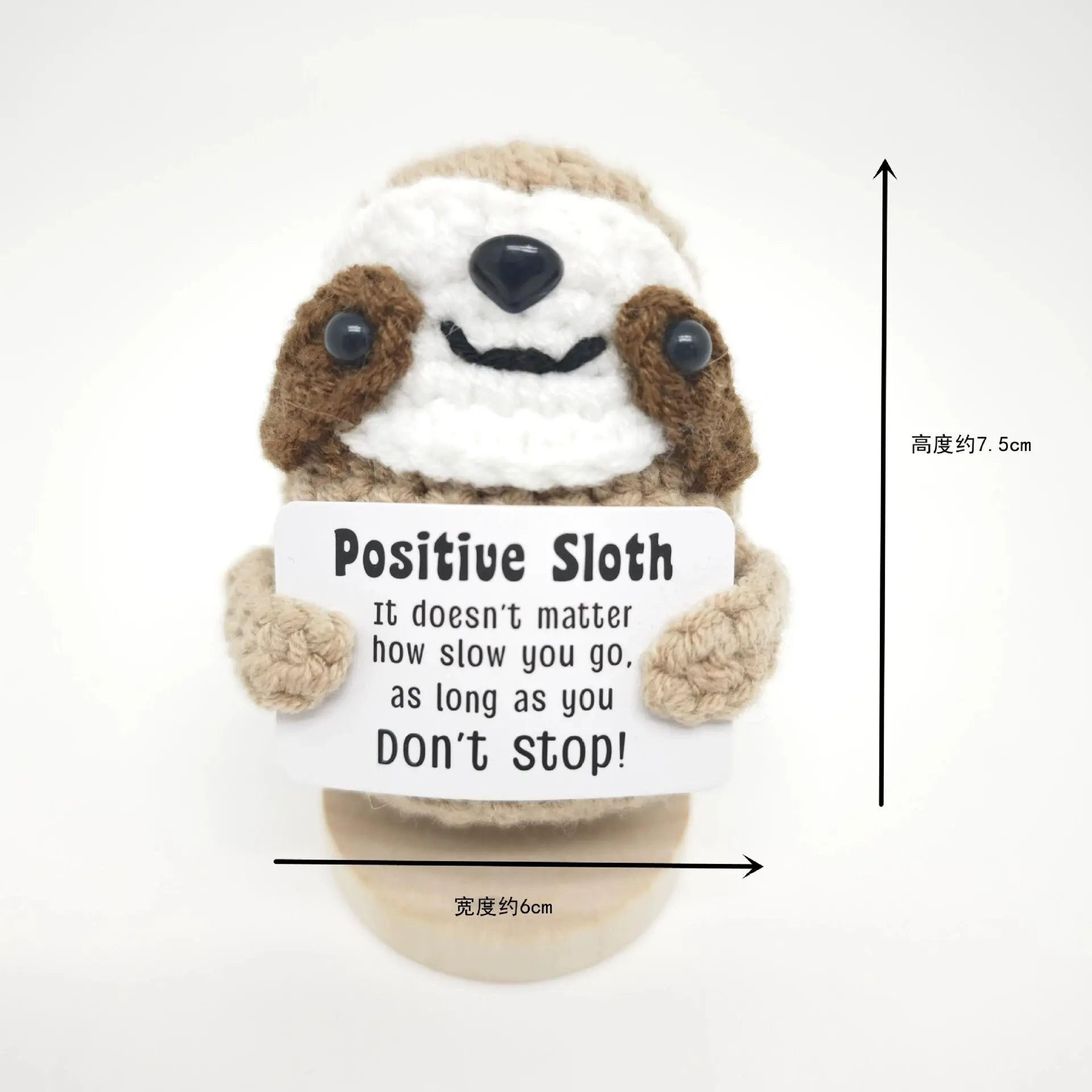 Positive Energy Potato Hug Pocket Mini Handmade Knitted Wool Doll With Encouragement Card  Gift Box 9