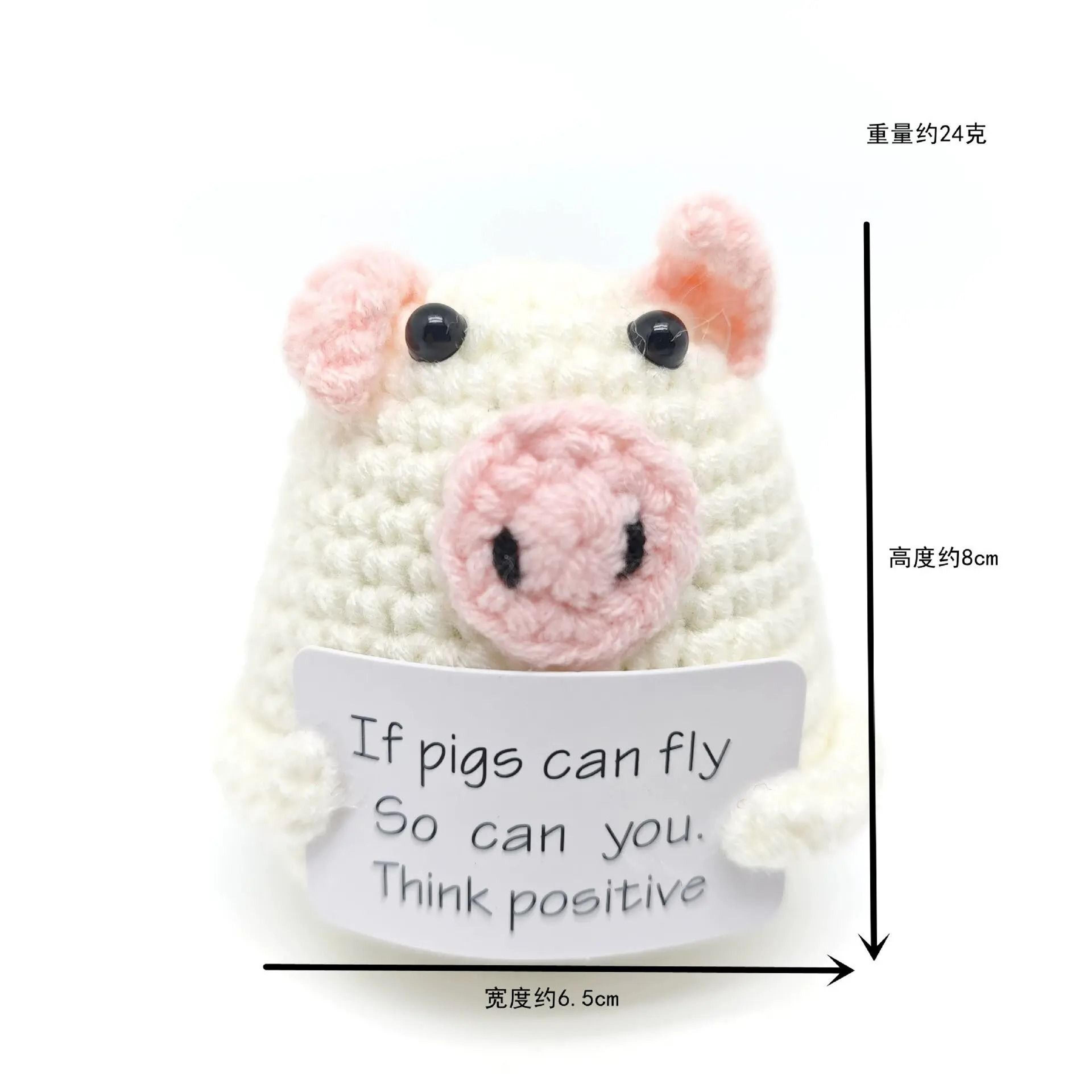 Positive Energy Potato Hug Pocket Mini Handmade Knitted Wool Doll With Encouragement Card  Gift Box 6