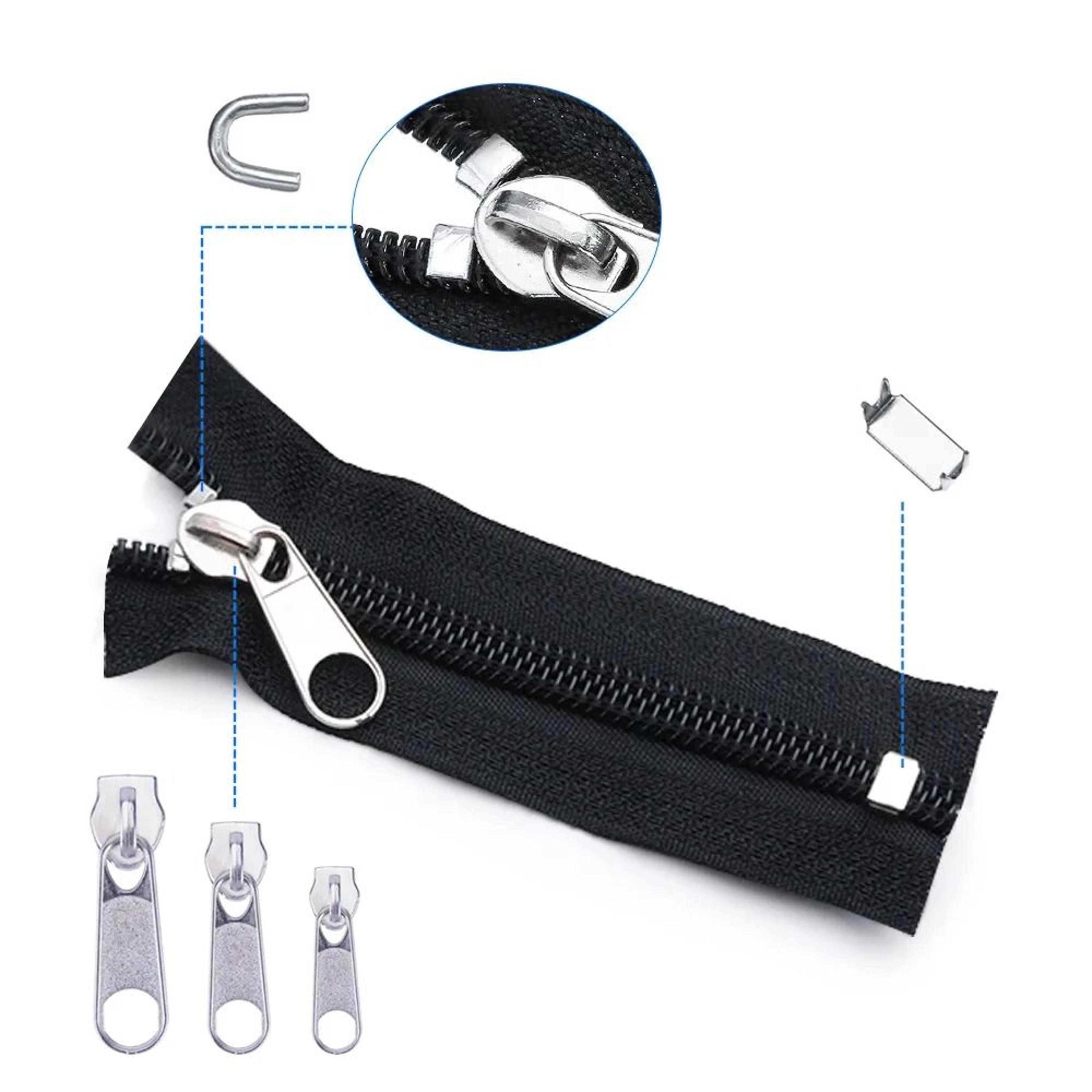 197Piece Zipper Repair Kit With Replacement Pullers Stops  HeavyDuty Install Pliers Tool 1