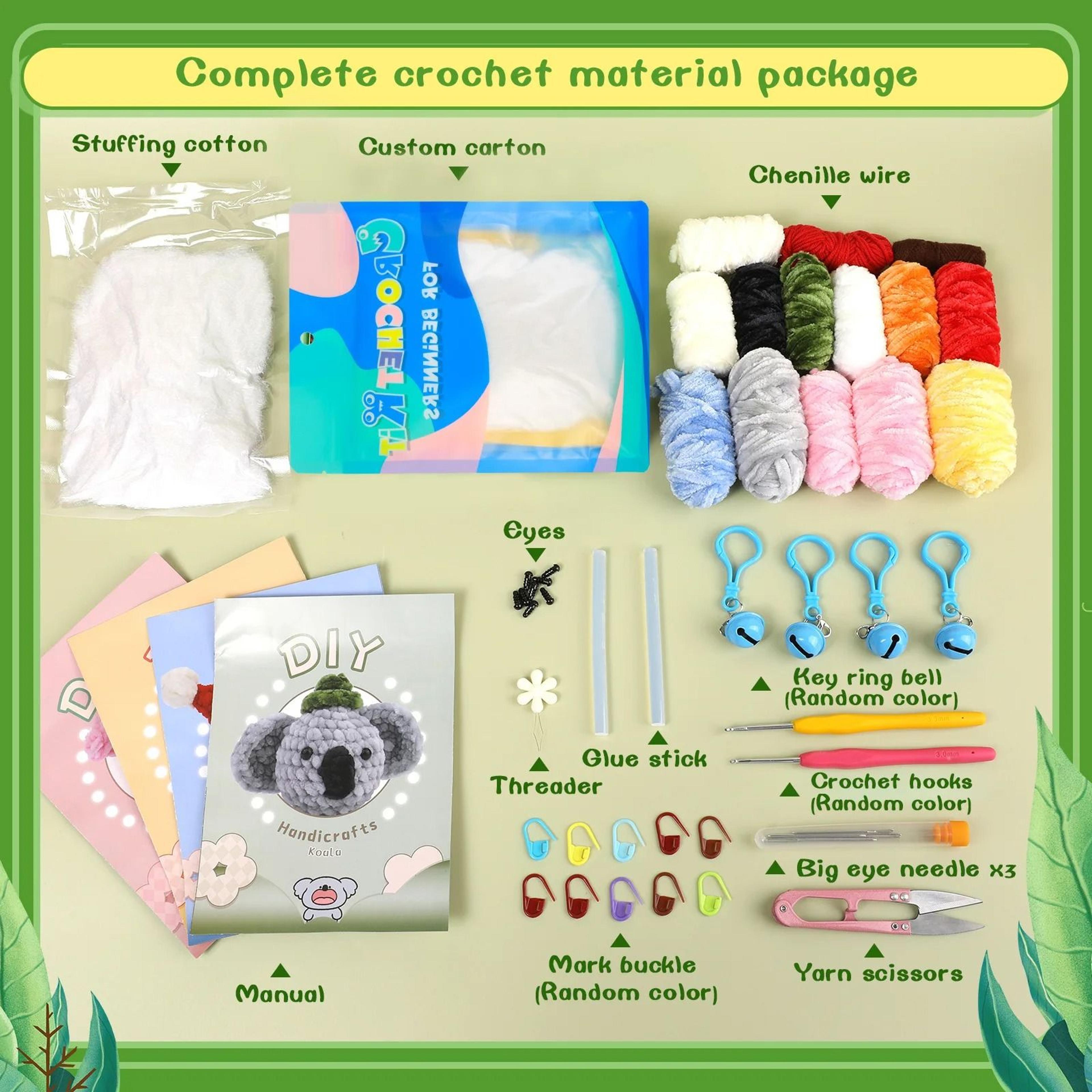 Crochet Animal Kit For Beginners With StepbyStep Video Tutorials  Complete DIY Knitting Tools Set 2