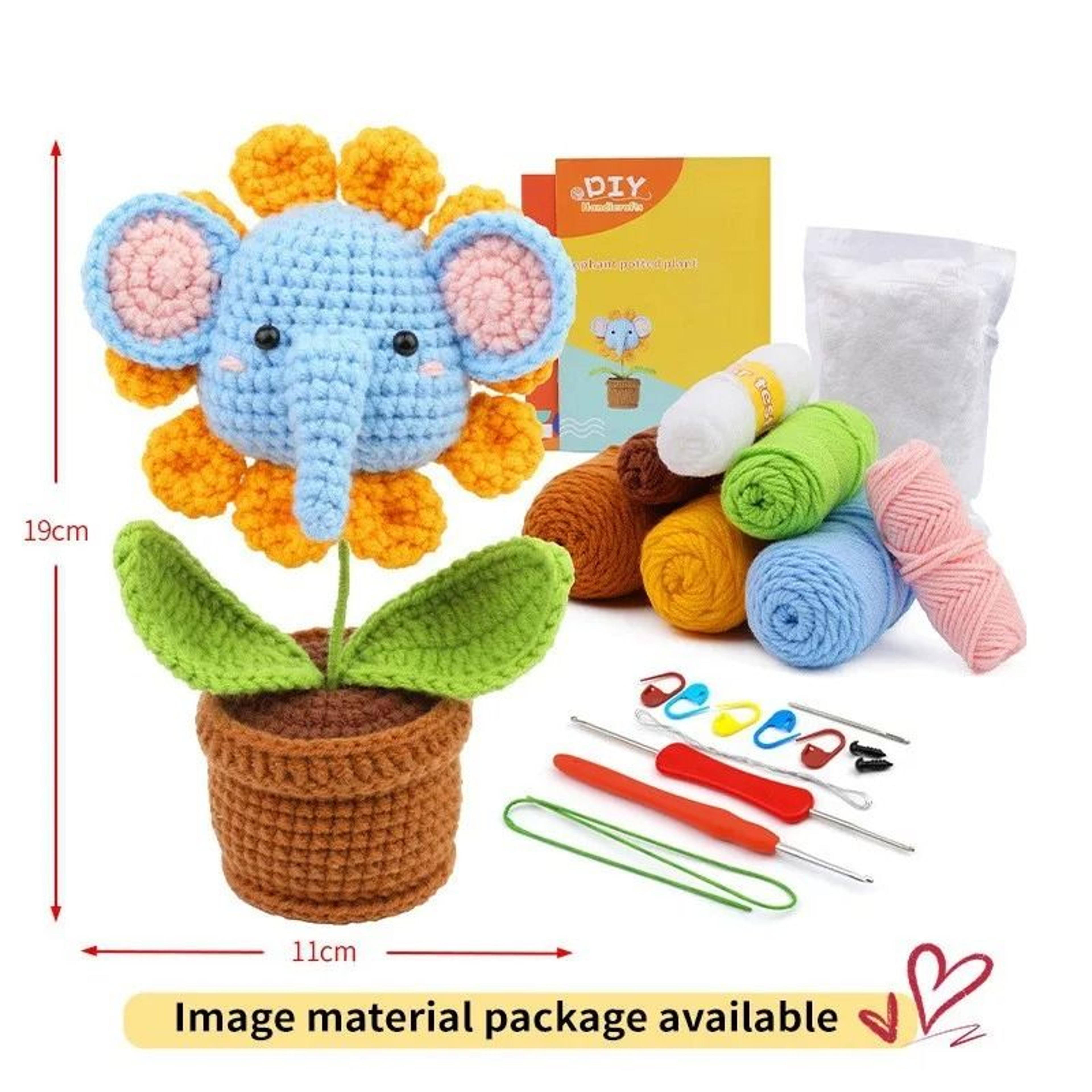 Crochet Animal Kit For Beginners With StepbyStep Video Tutorials  Complete DIY Knitting Tools Set 14