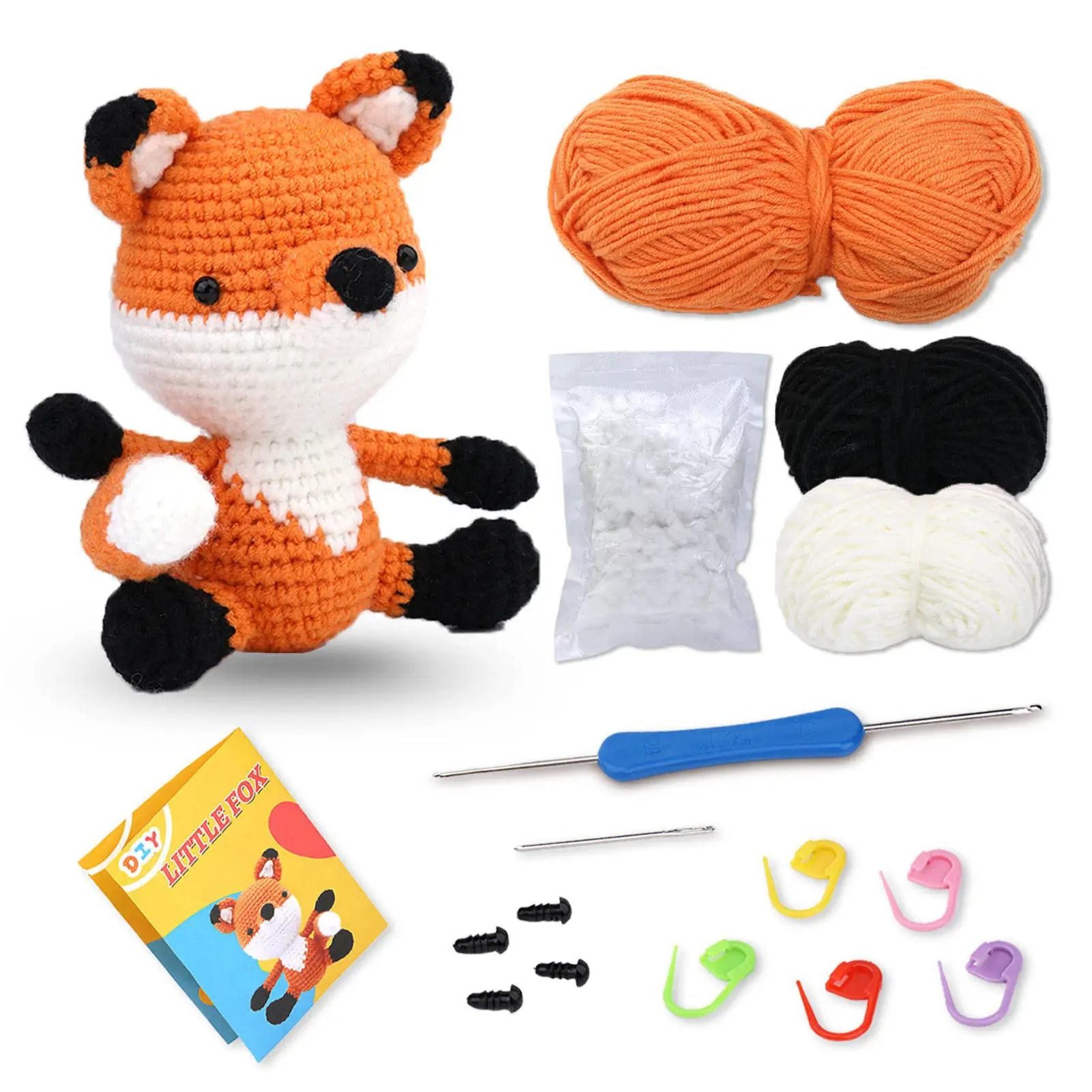 Crochet Animal Kit For Beginners With StepbyStep Video Tutorials  Complete DIY Knitting Tools Set 11