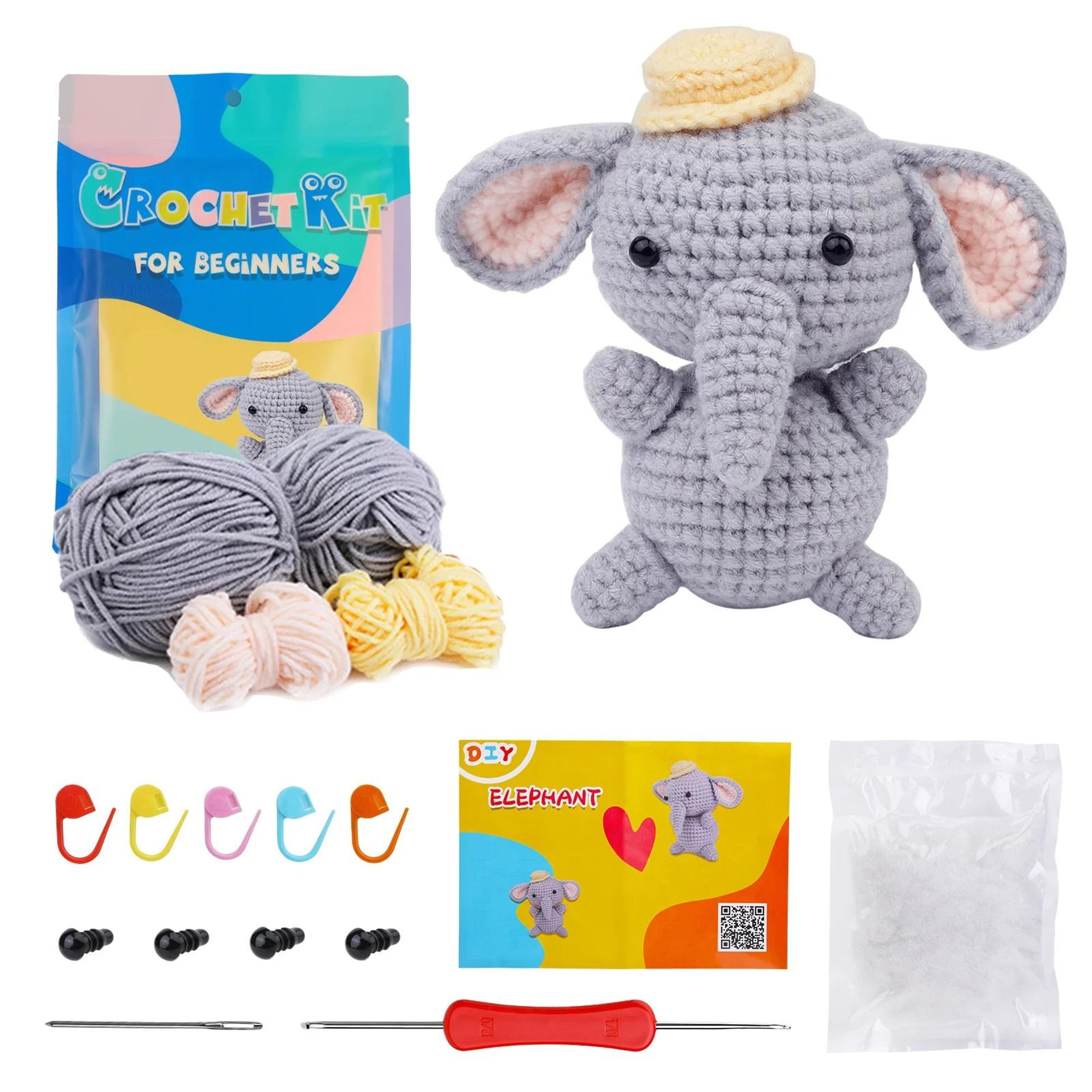 Crochet Animal Kit For Beginners With StepbyStep Video Tutorials  Complete DIY Knitting Tools Set 12
