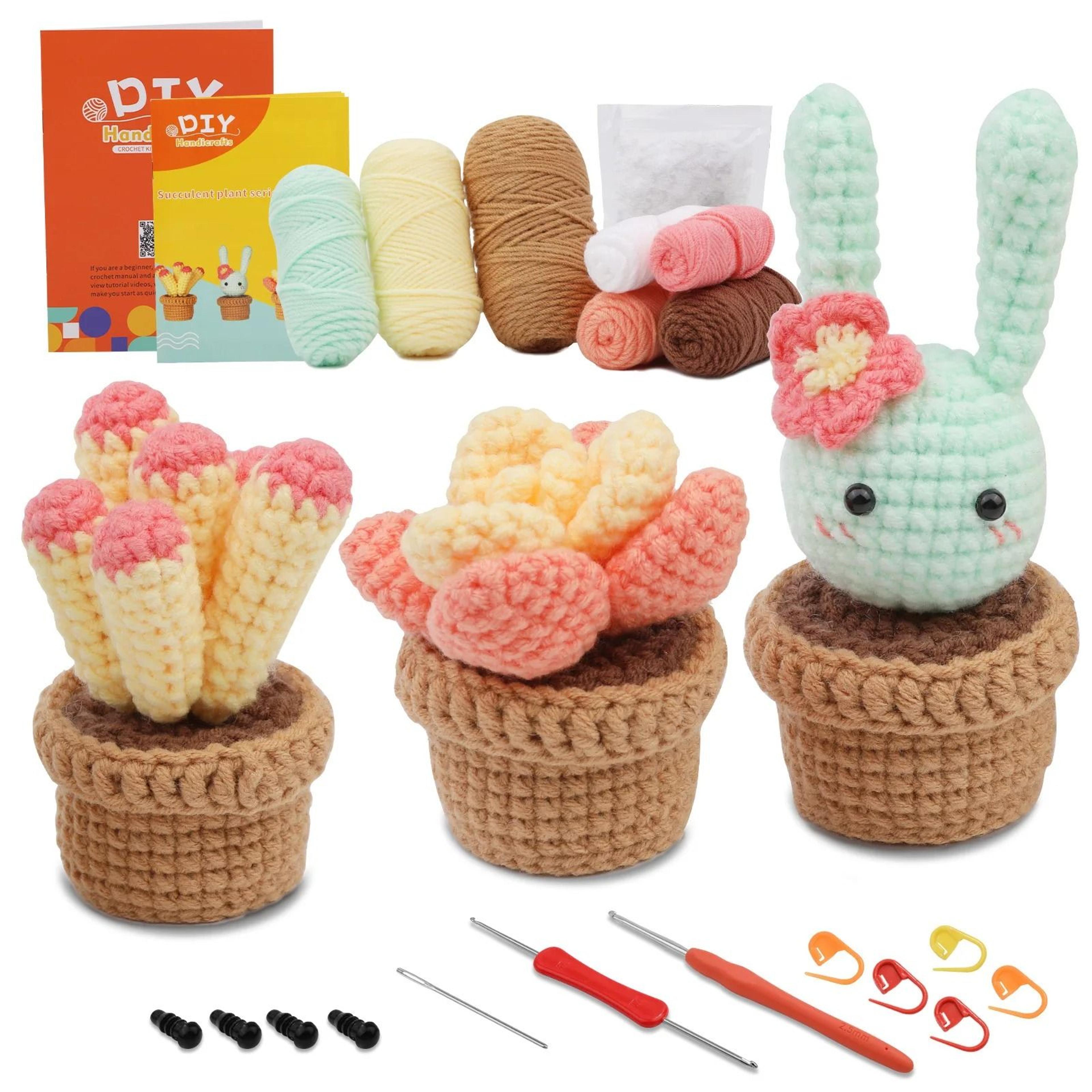 Crochet Animal Kit For Beginners With StepbyStep Video Tutorials  Complete DIY Knitting Tools Set 16