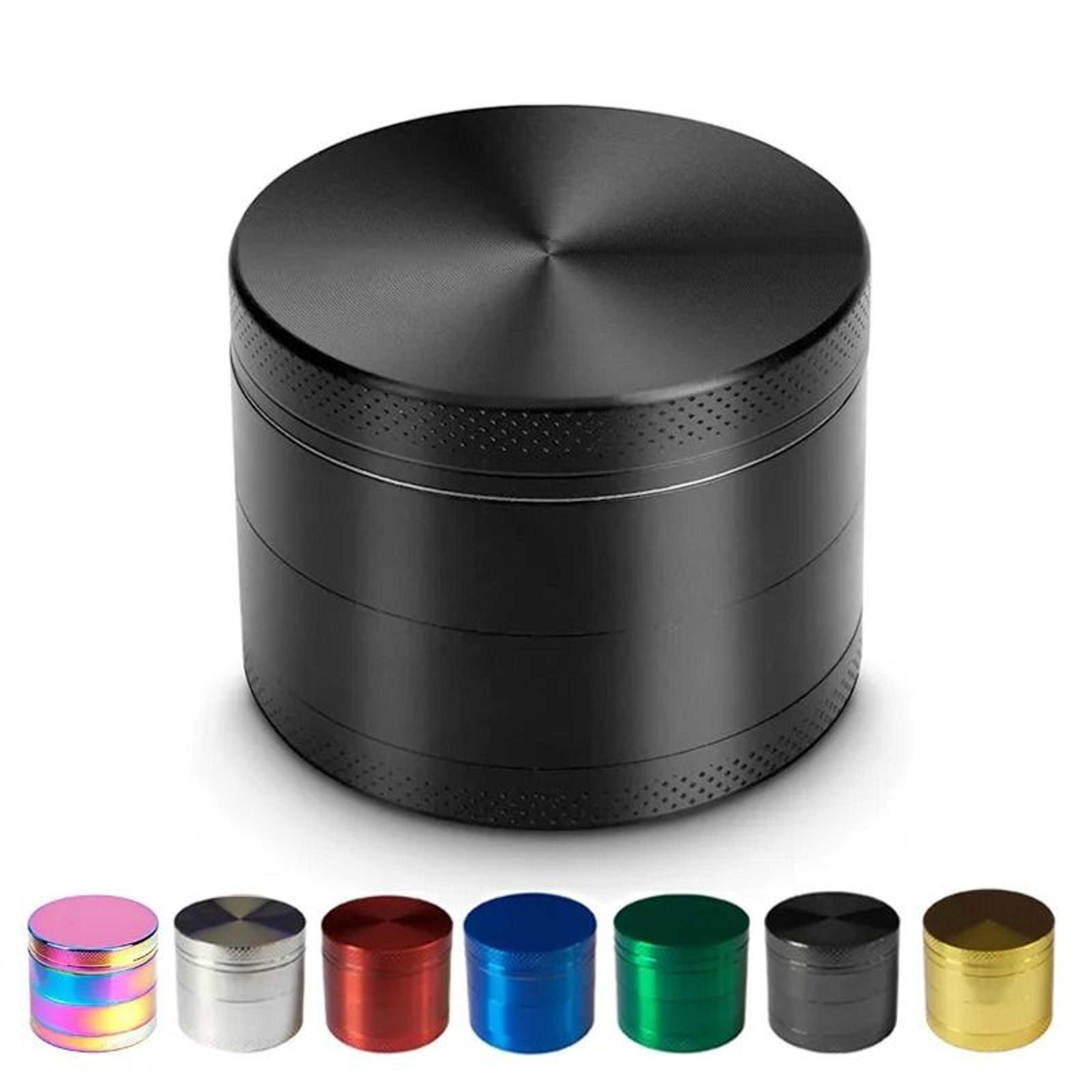 40mm 4-layer aluminum metal herbal spice & tobacco grinder with pollen catcher