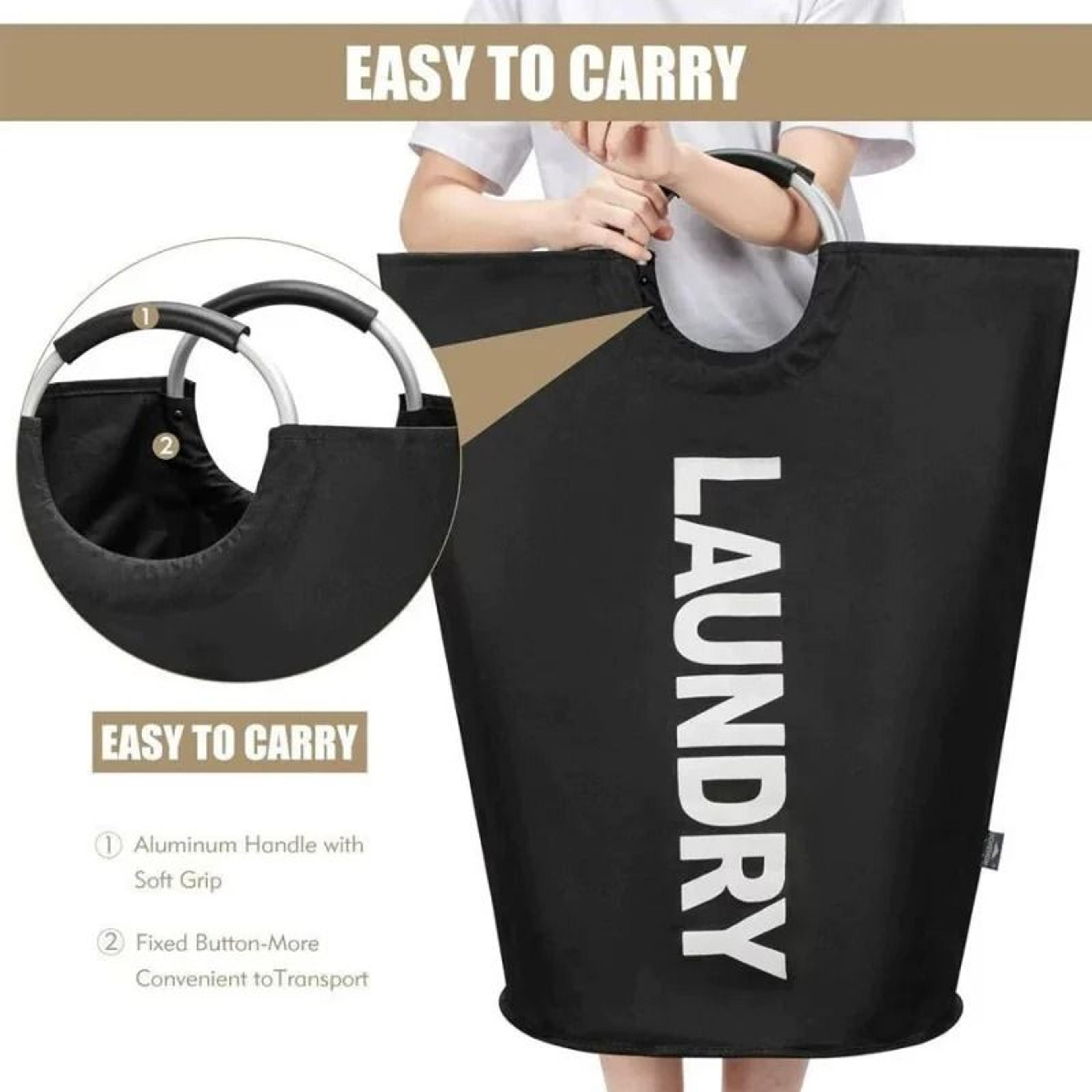 ExtraLarge Waterproof Laundry Basket With Padded Handles Foldable MultiPurpose Storage Hamper 4