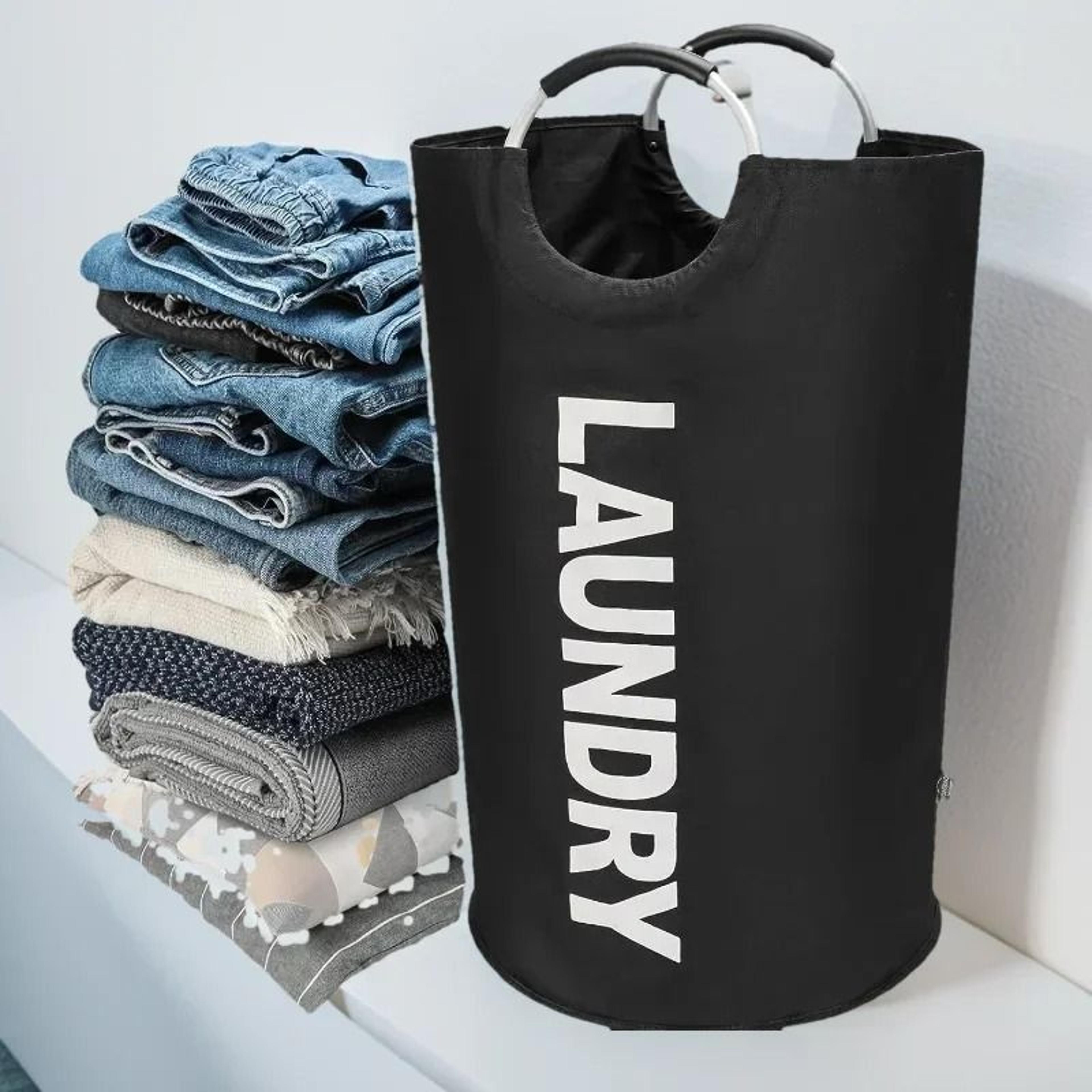 ExtraLarge Waterproof Laundry Basket With Padded Handles Foldable MultiPurpose Storage Hamper 1