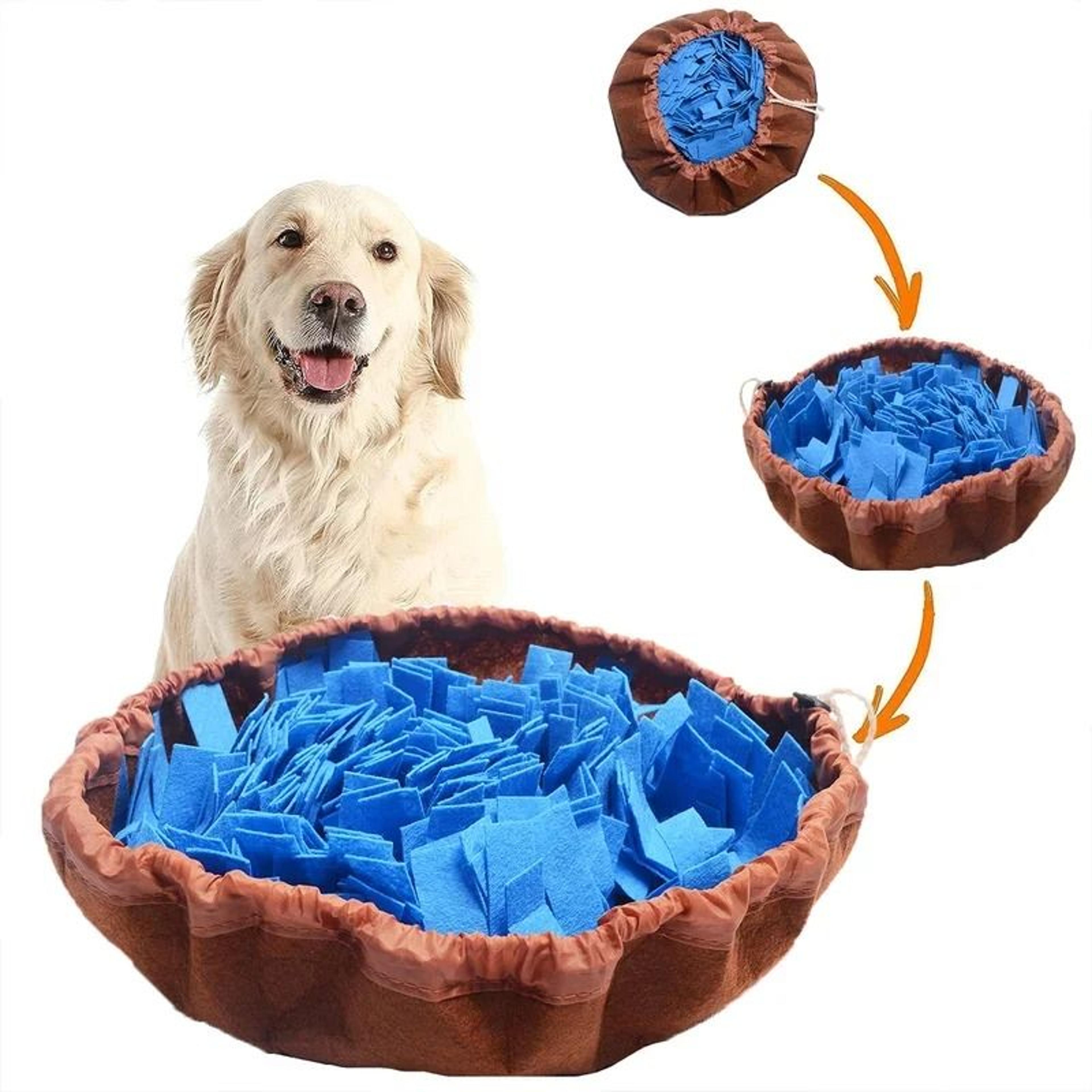 Washable Felt Pet Sniffing Pad Foldable Dog Nosework Feeding Mat For Natural Foraging Training 5