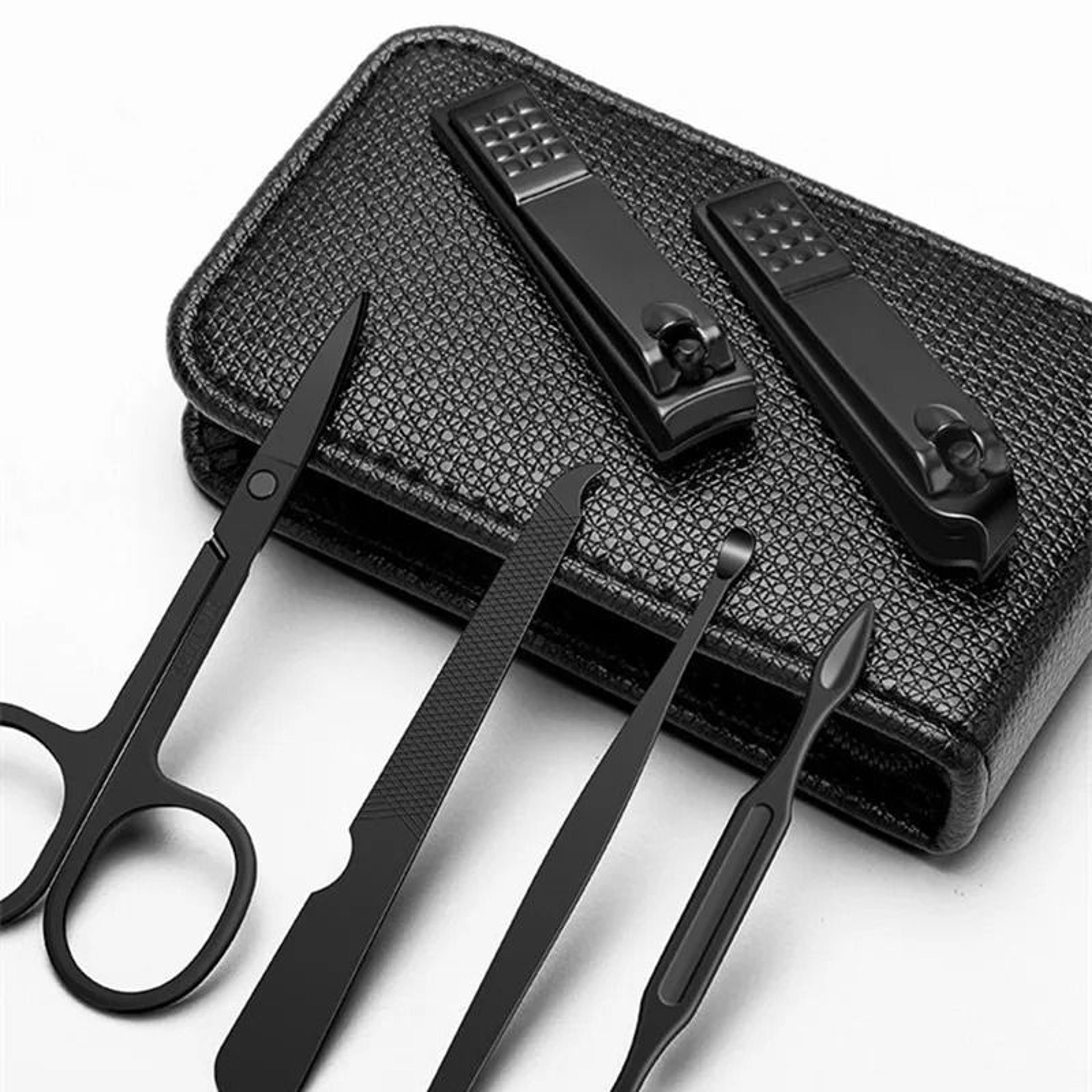 New 6Piece HighEnd Stainless Steel Nail Clippers  Pedicure Manicure Beauty Tool Set With Portable C 1
