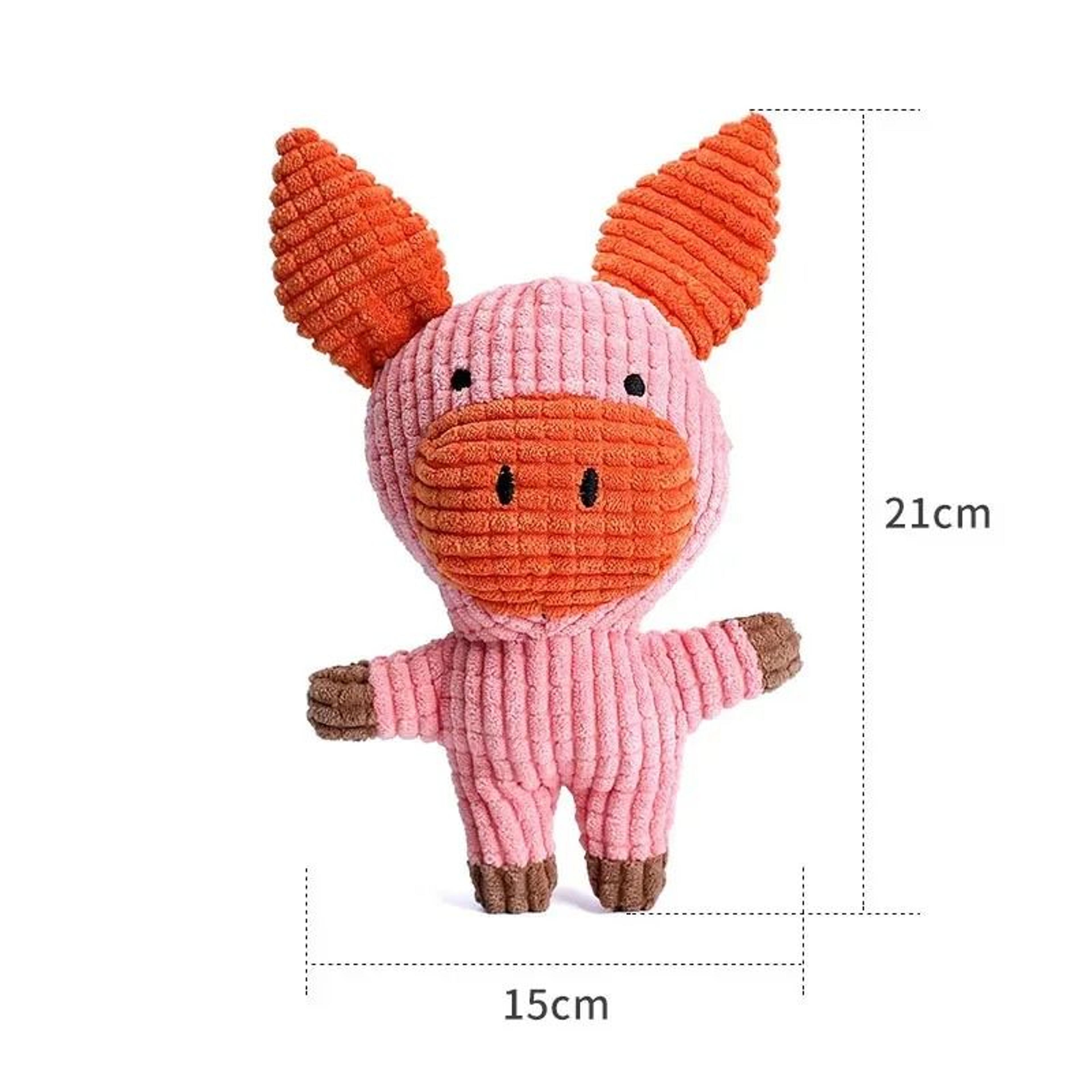 Pet Dog  Cat Cute Plush Squeaky Toys Interactive Animal Chew  Foraging Toy 3
