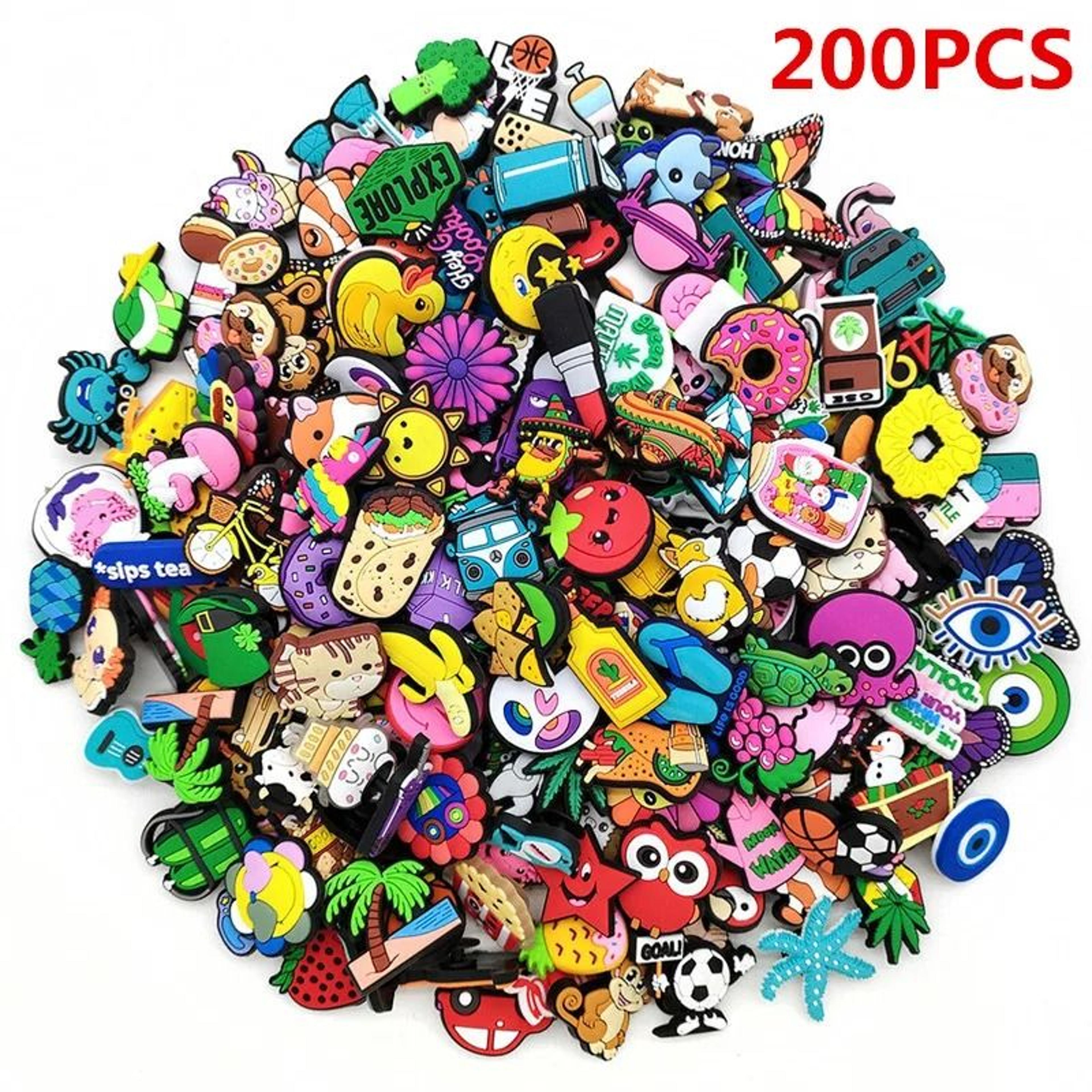Random Cartoon Shoe Charms Set PVC Decorations For Clogs Bubble Slides  Sandals 9