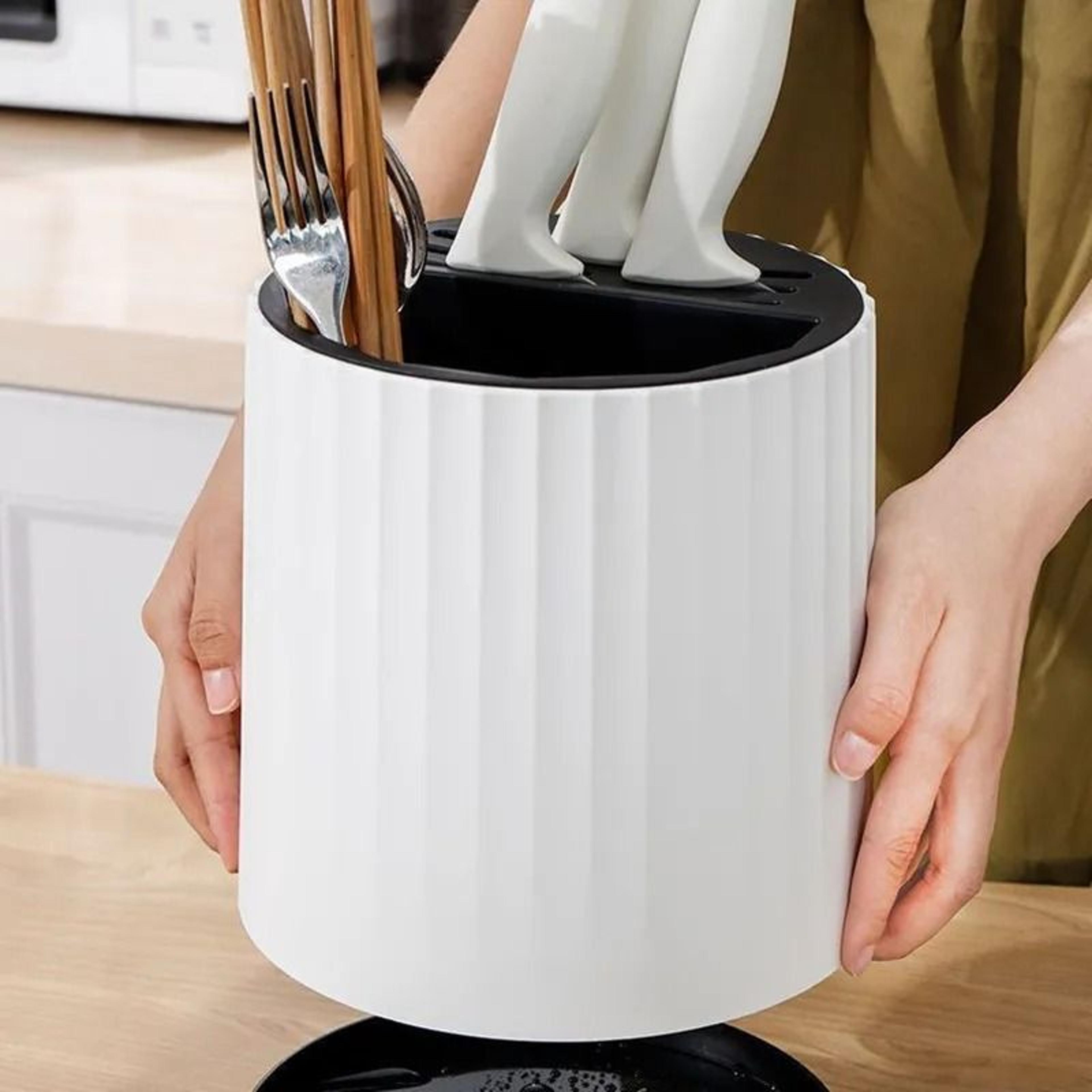 Cutlery Drain Rack Organizer MultiFunctional Spoon Fork  Chopstick Storage Holder Box 3