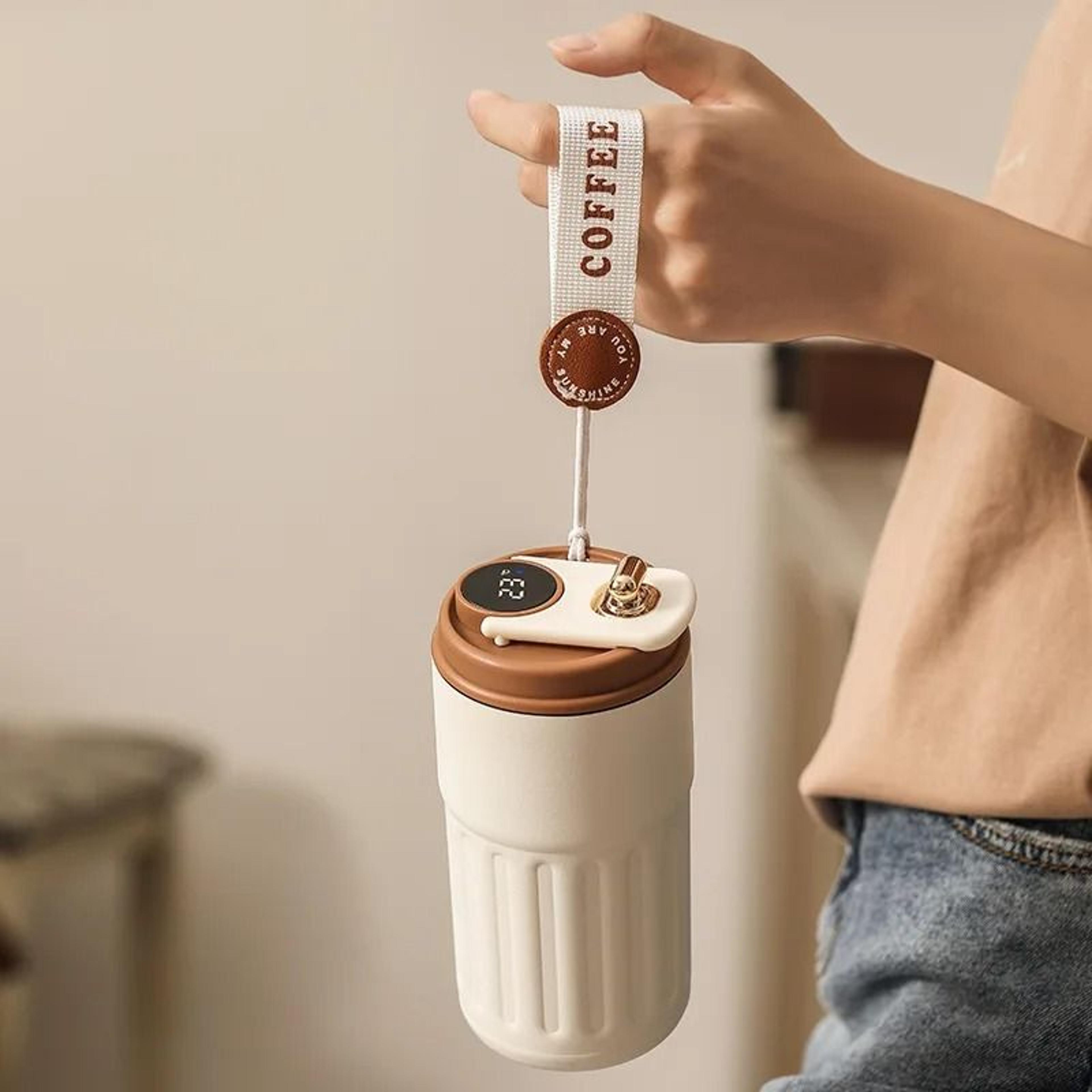 450ml Smart Thermos Bottle With Digital LED Temperature Display Stainless Steel Vacuum Thermal Mug 5