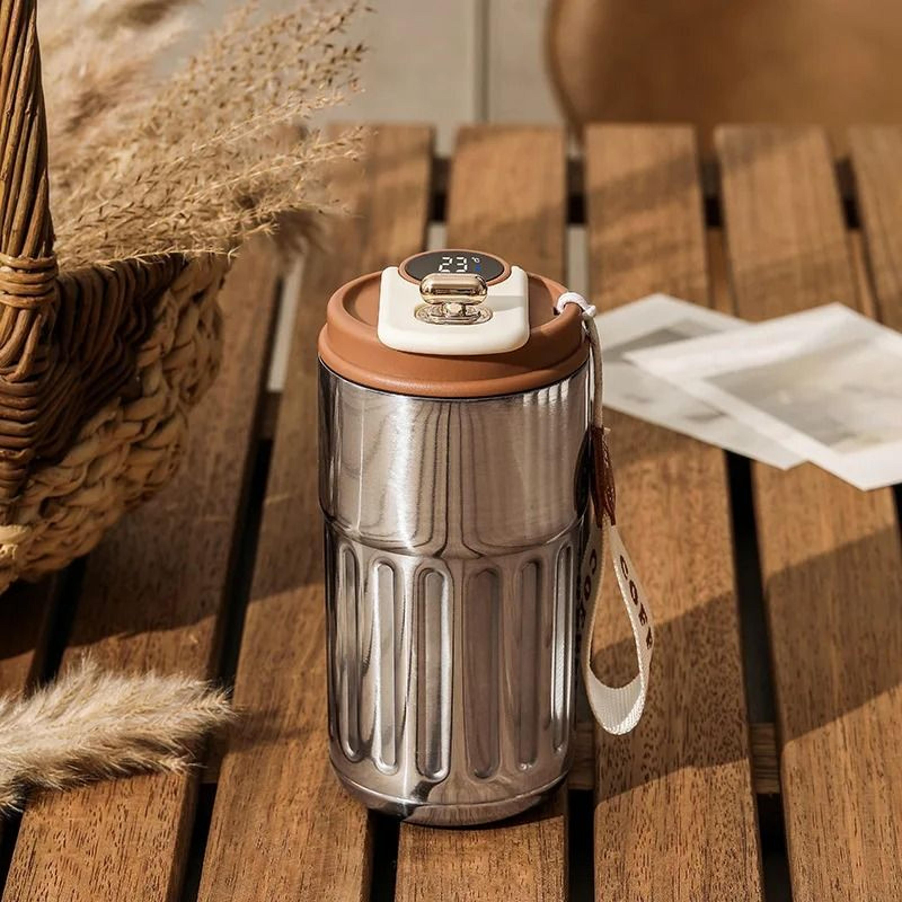 450ml Smart Thermos Bottle With Digital LED Temperature Display Stainless Steel Vacuum Thermal Mug 7