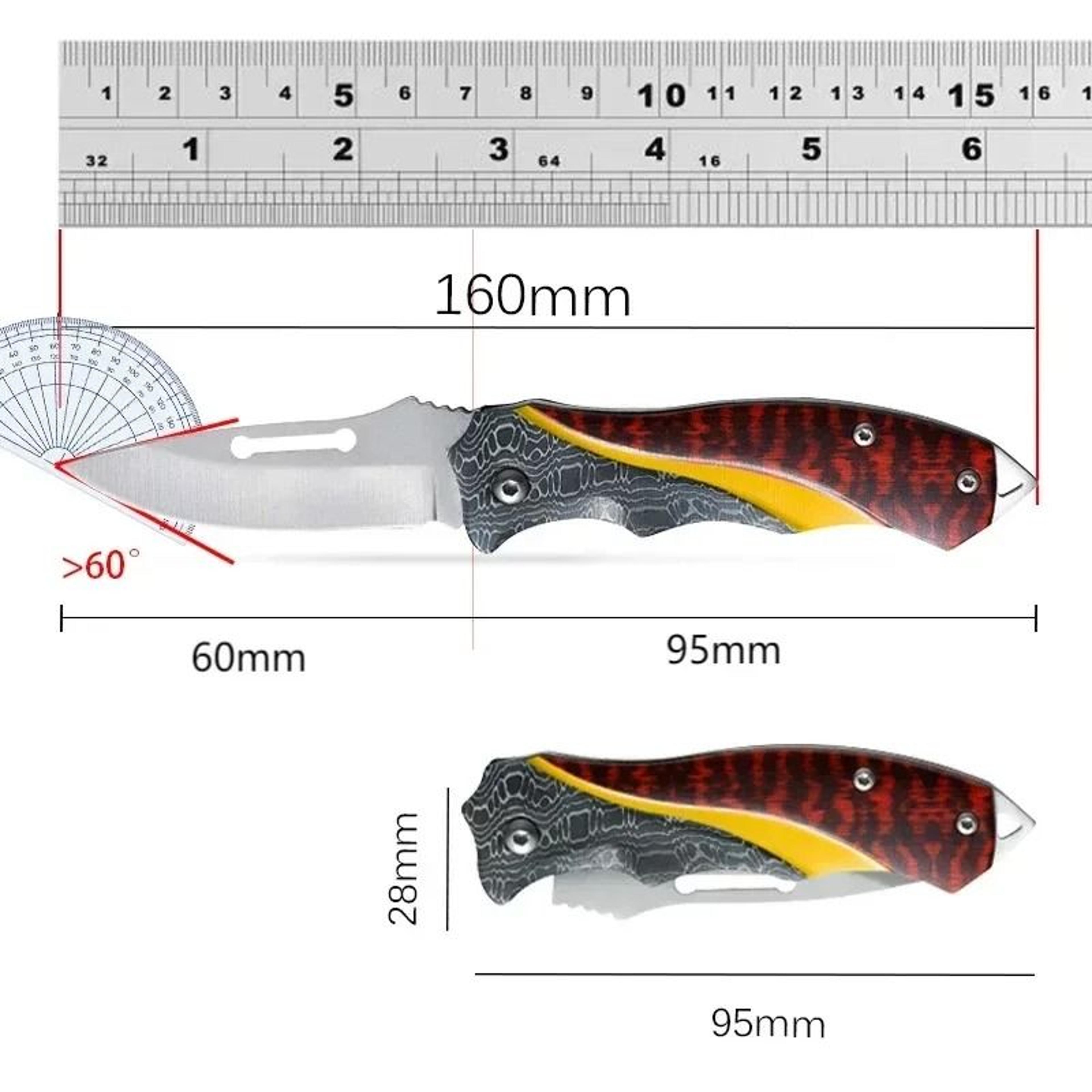 MultiPurpose Stainless Steel Folding Meat  Fruit Knife For Roasting  Outdoor Dining 4