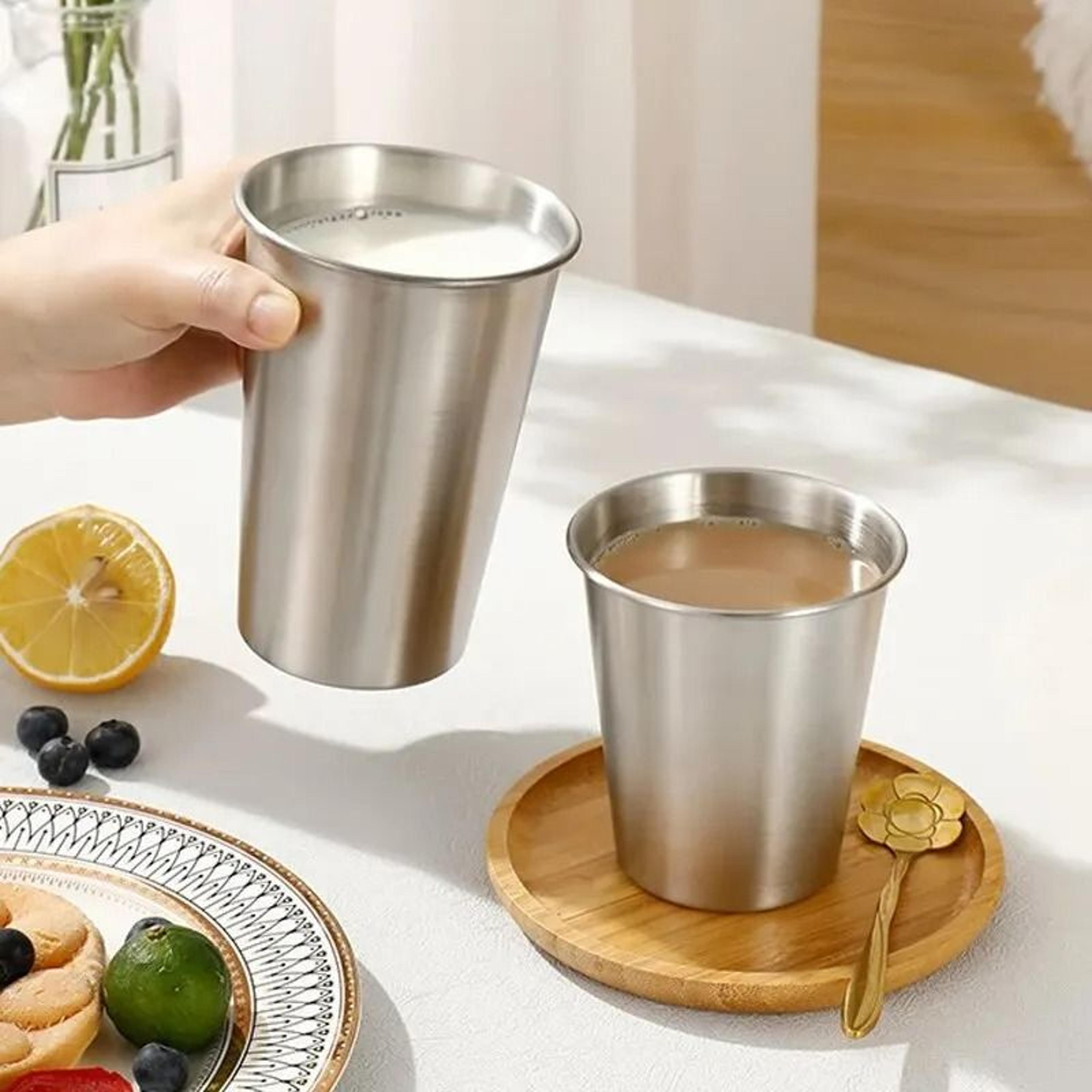 SingleLayer Stainless Steel Outdoor Camping Beer  Coffee Cup With Rolled Rim 2