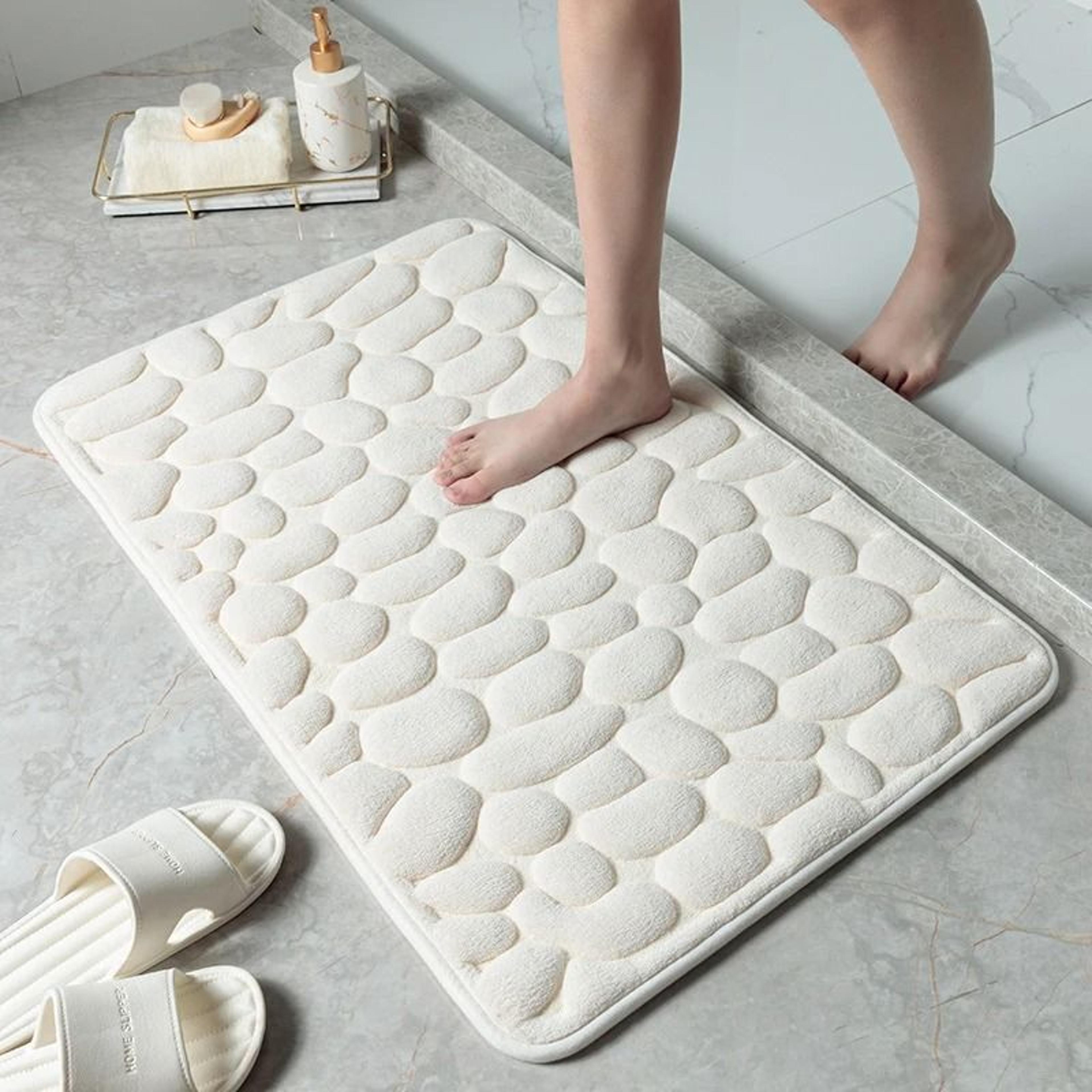 Thickened Memory Foam Coral Fleece Absorbent Bathroom Mat 40cm X 60cm 5