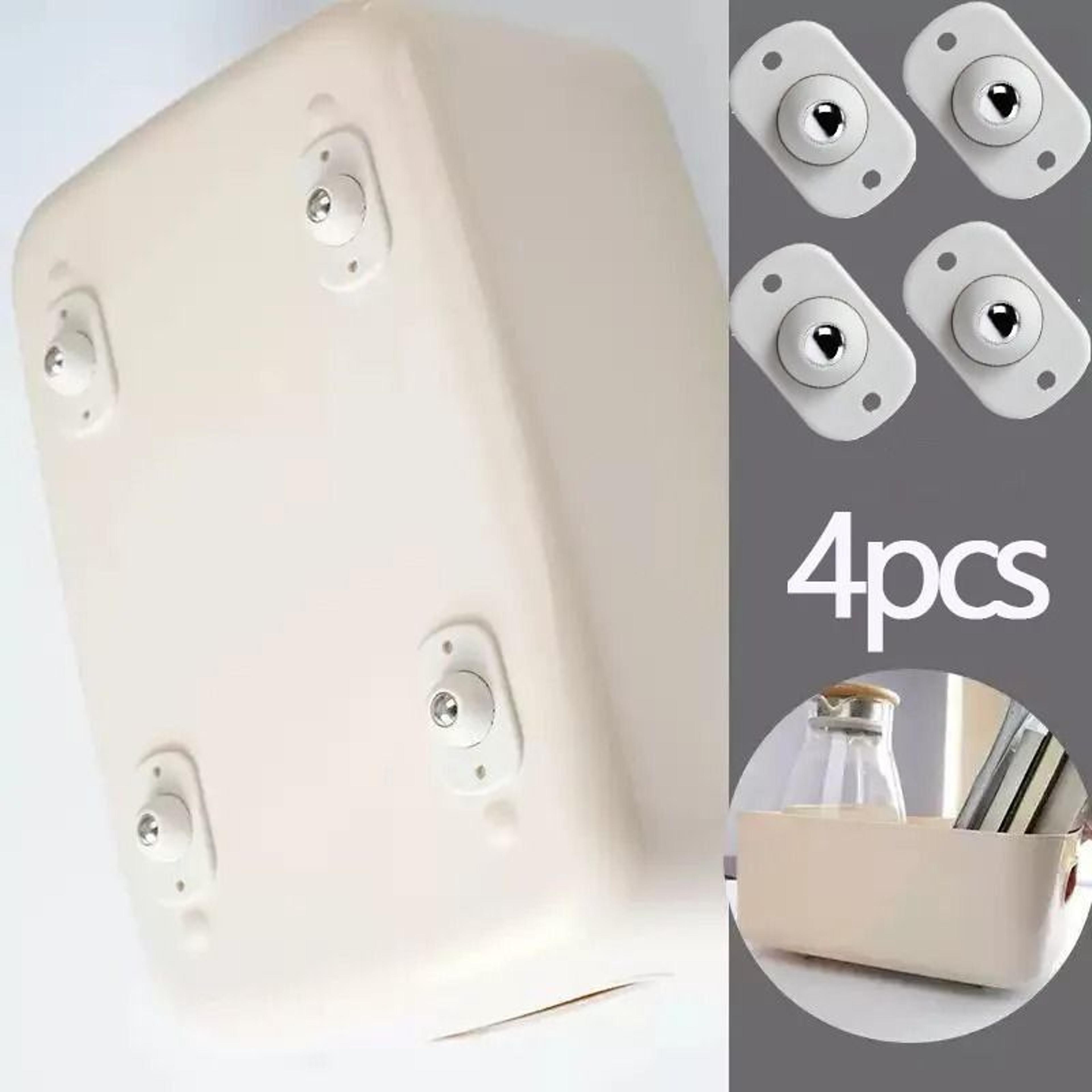 4-pack self-adhesive stainless steel caster wheels & 360-degree swivel appliance rollers