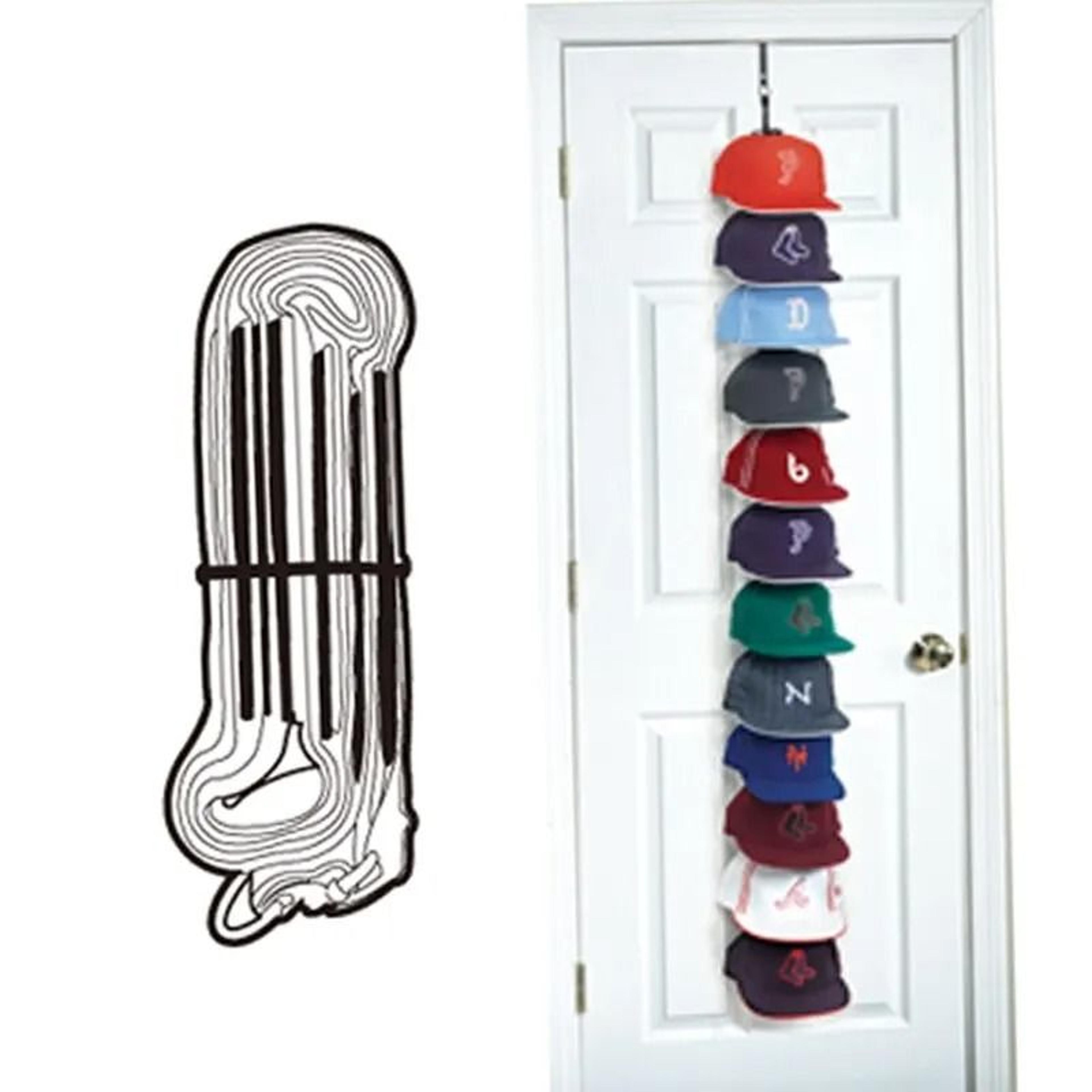 Adjustable Nylon Strap Cap Rack  OverTheDoor Baseball Hat Organizer 6