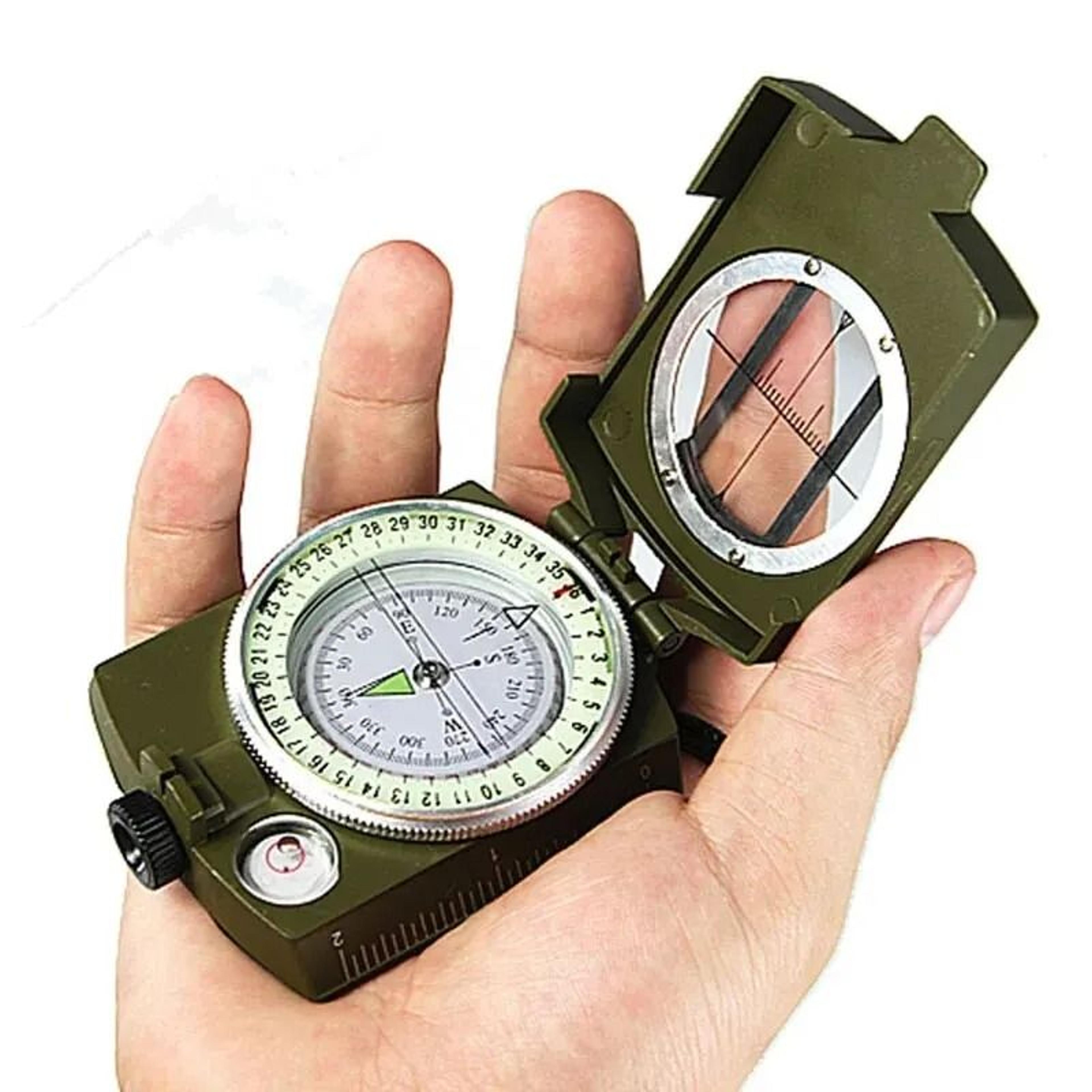 waterproof high-precision military metal sighting compass for outdoor hiking & navigation