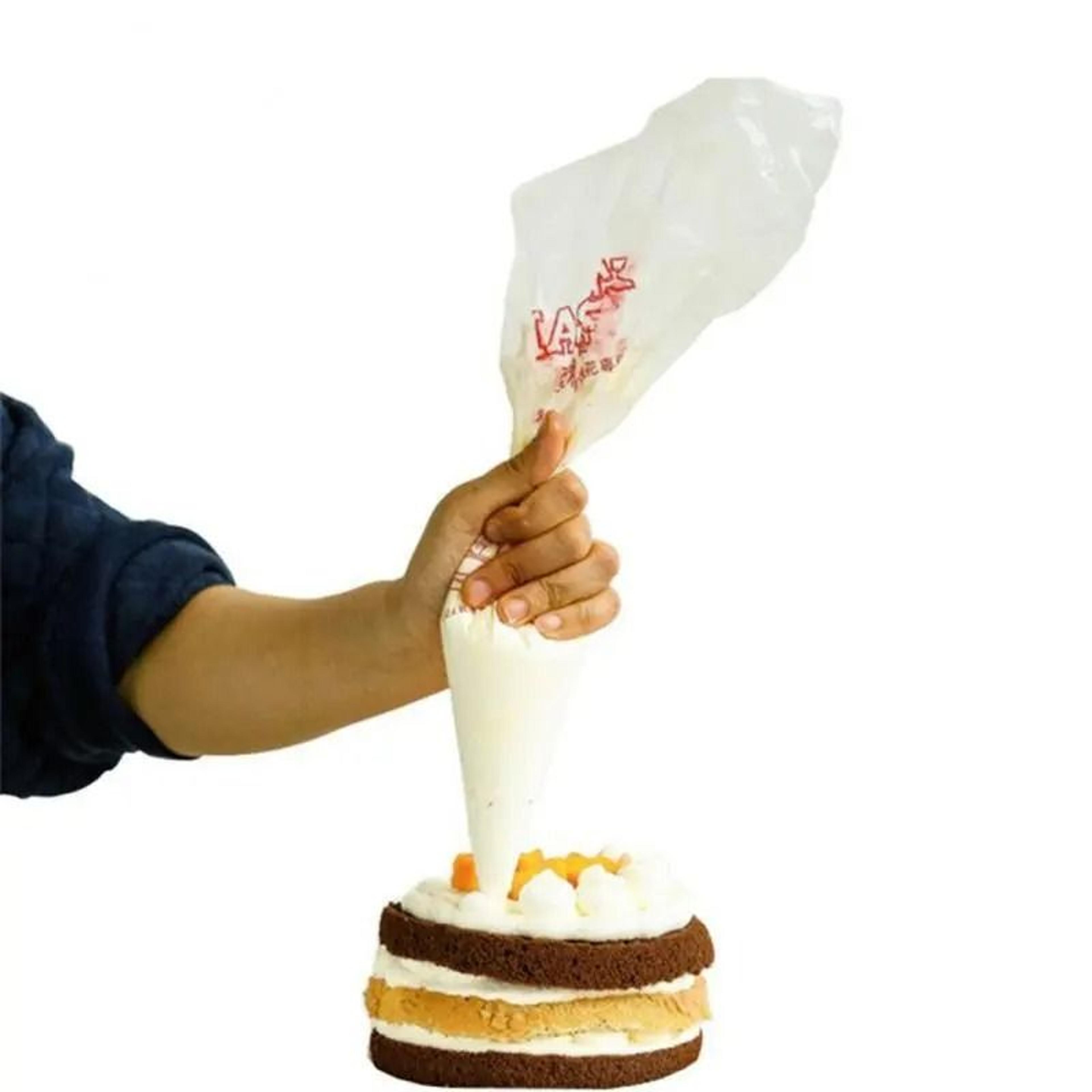 100Pack Disposable Plastic Piping Bags For Cake Decorating  Pastry Icing 1