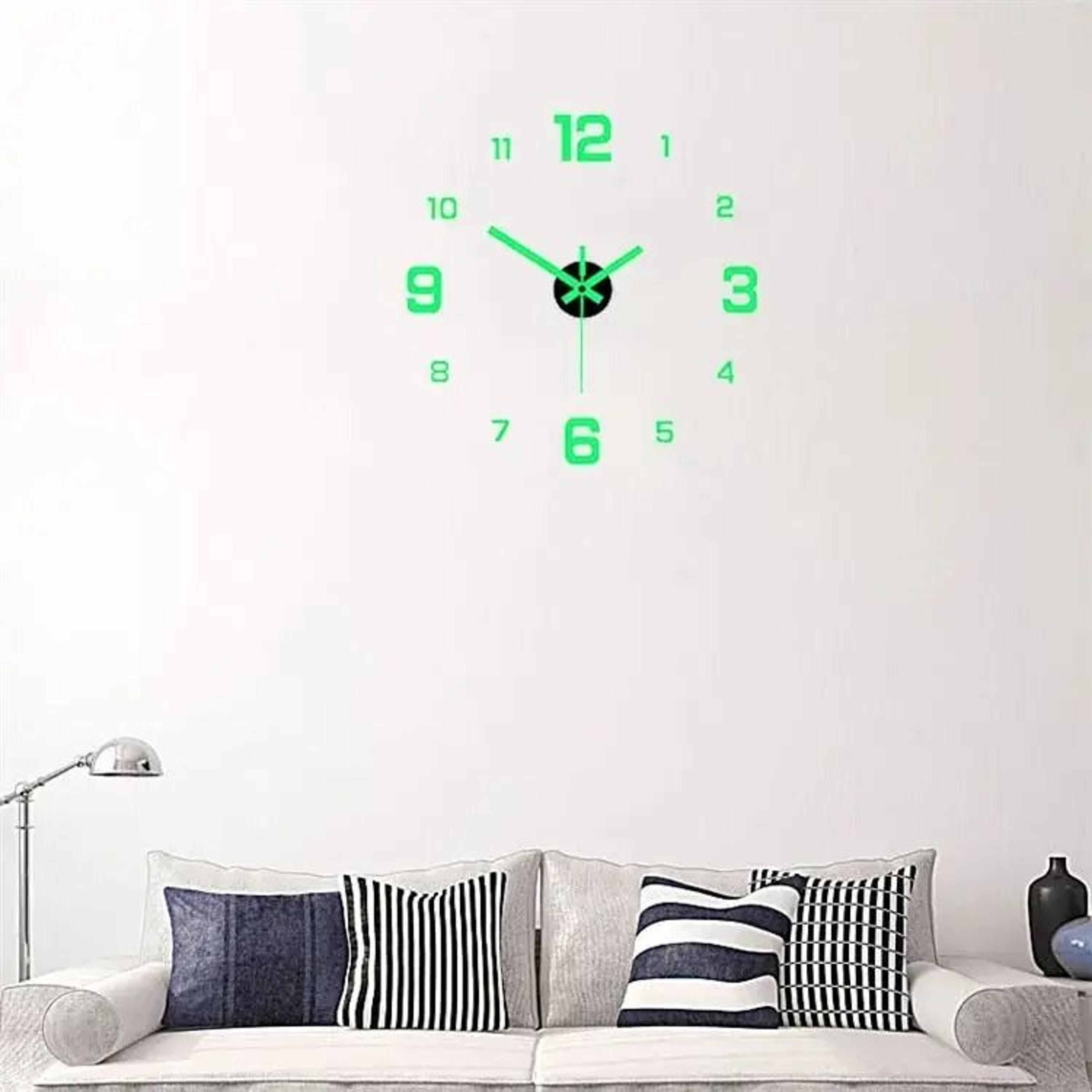 Creative Luminous GlowintheDark DIY Digital Wall Clock 40cm 2