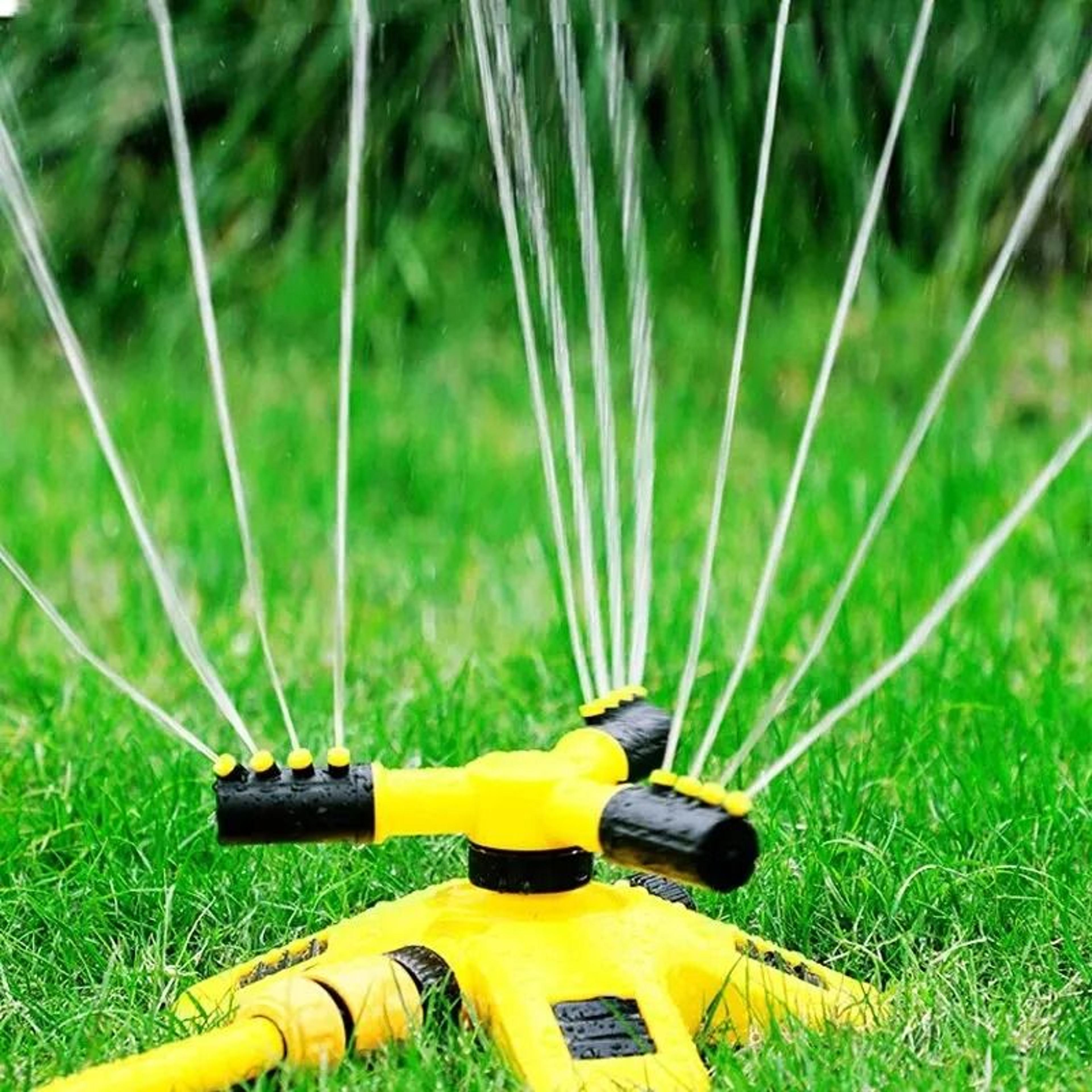 360Degree Automatic Rotating Lawn Sprinkler  Nursery ThreeWay Irrigation Head 1
