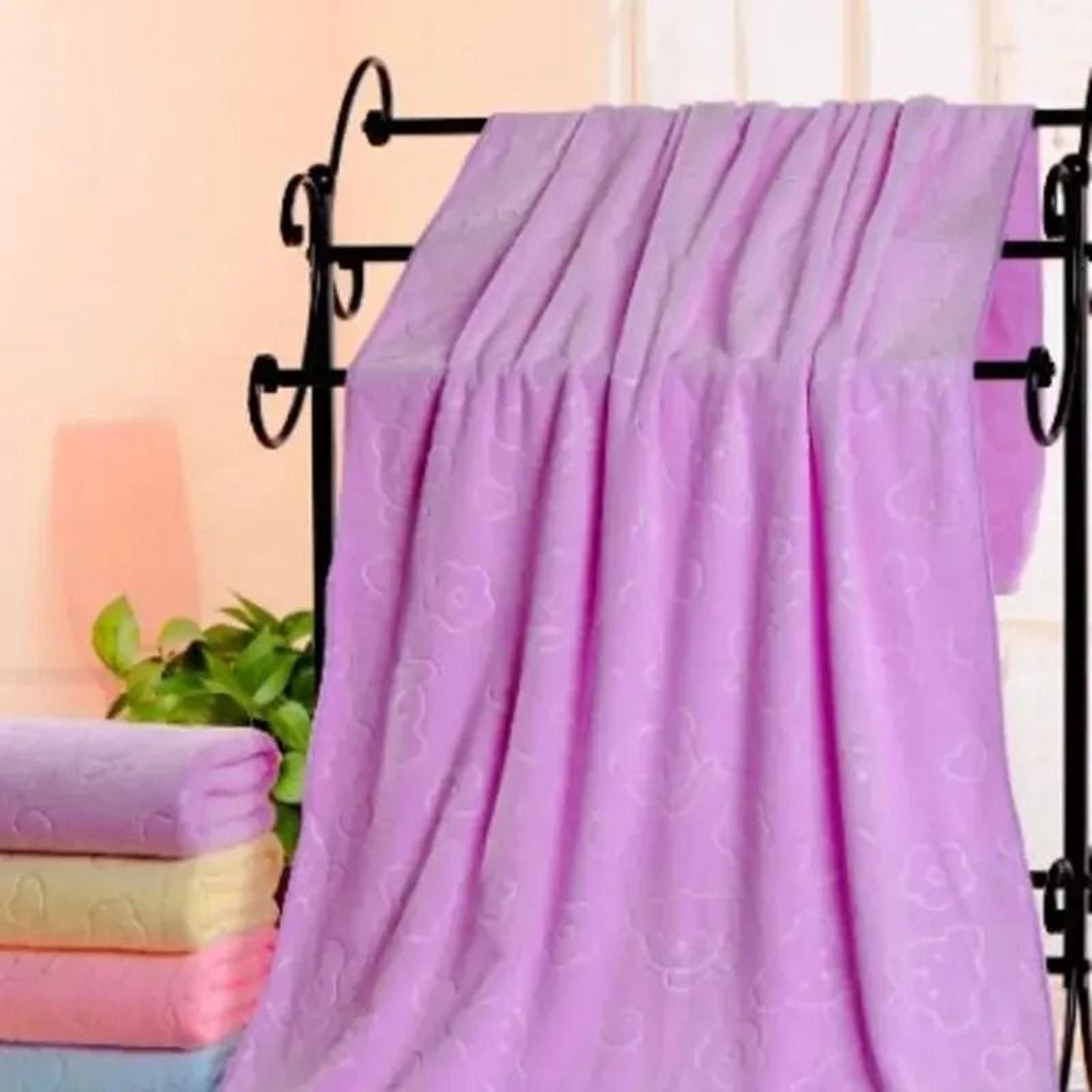 Cute Bear Textured Microfiber Super Absorbent Bath  Beach Towel 70x140cm 8