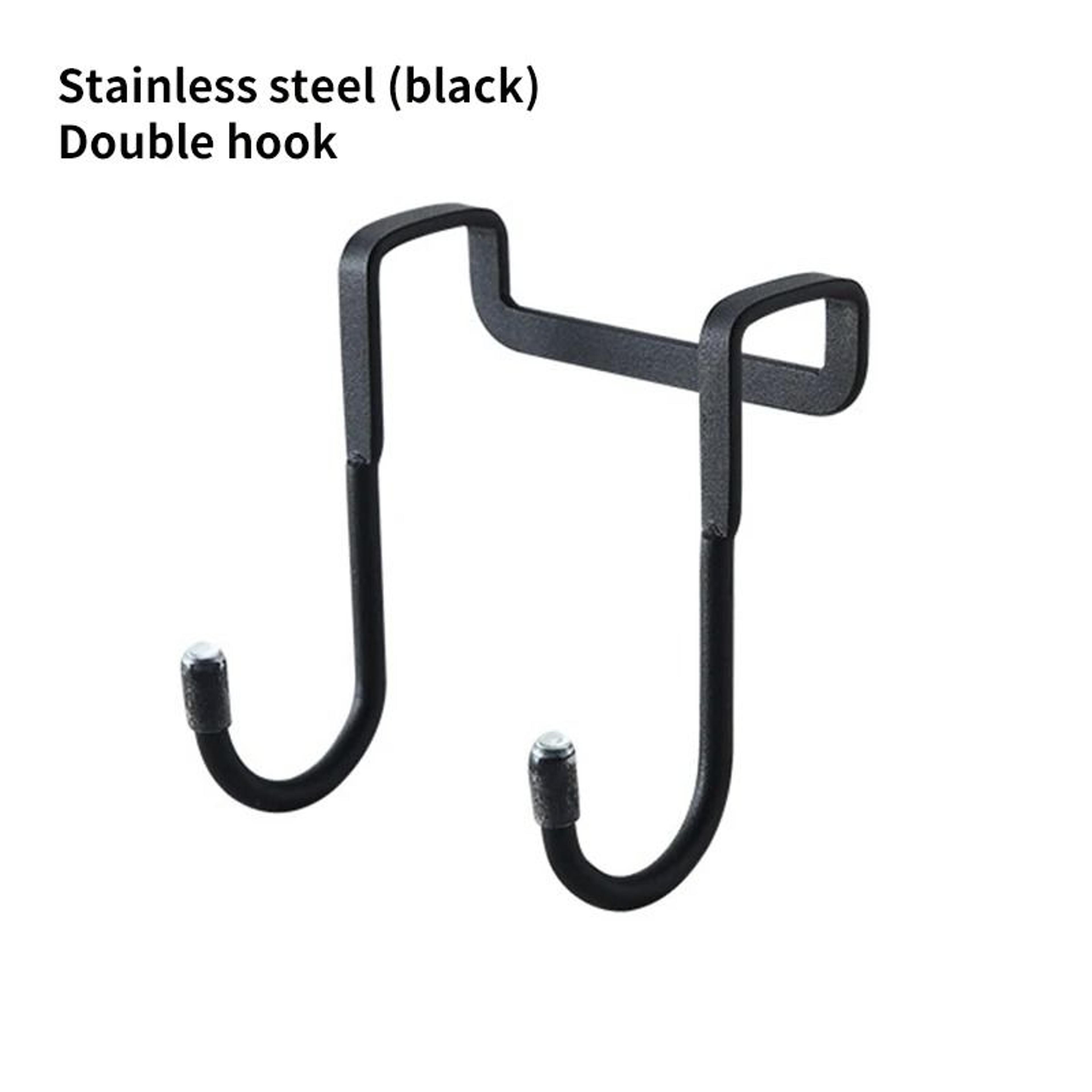 HeavyDuty Stainless Steel Double SHook OverDoor Storage Hanger 5