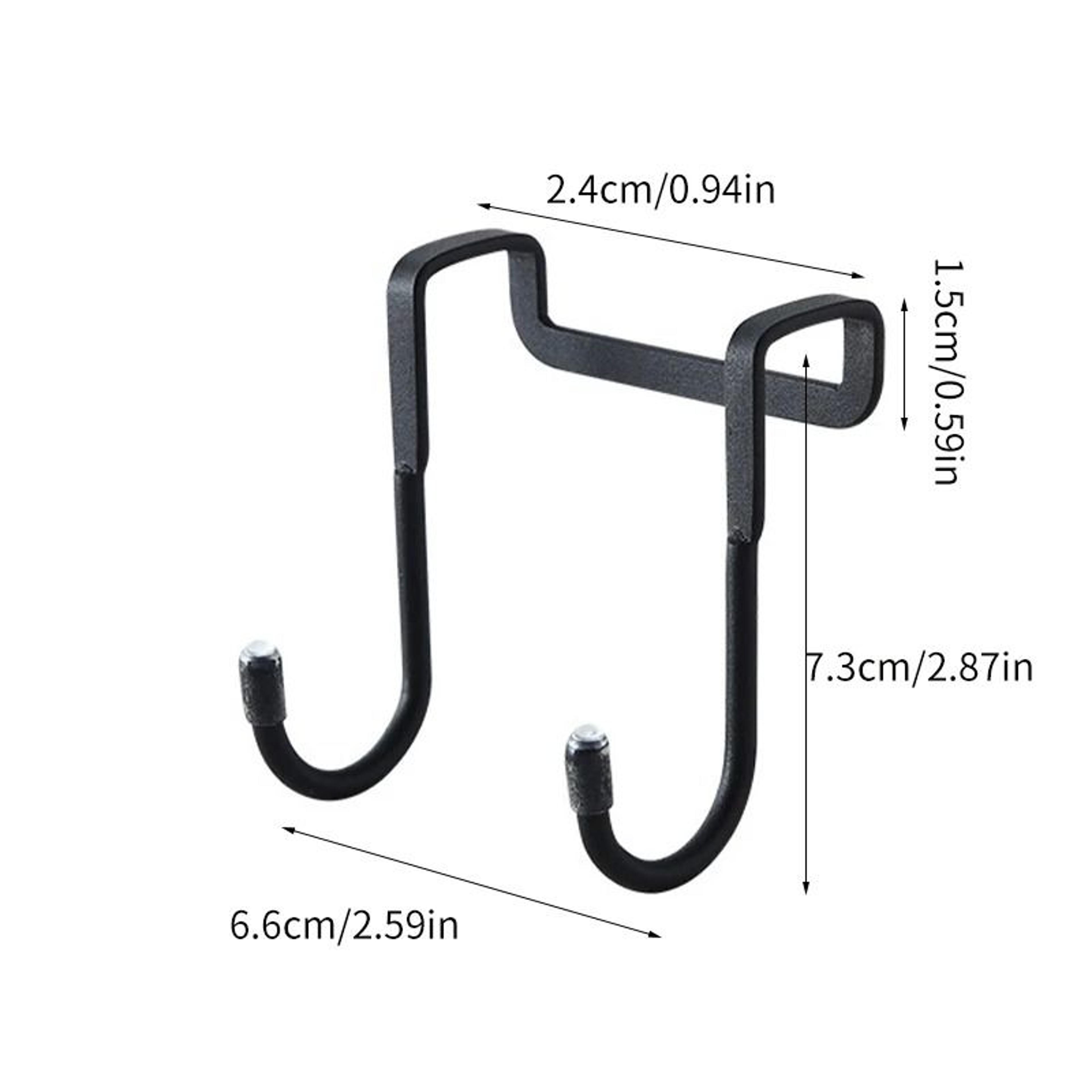 HeavyDuty Stainless Steel Double SHook OverDoor Storage Hanger 6