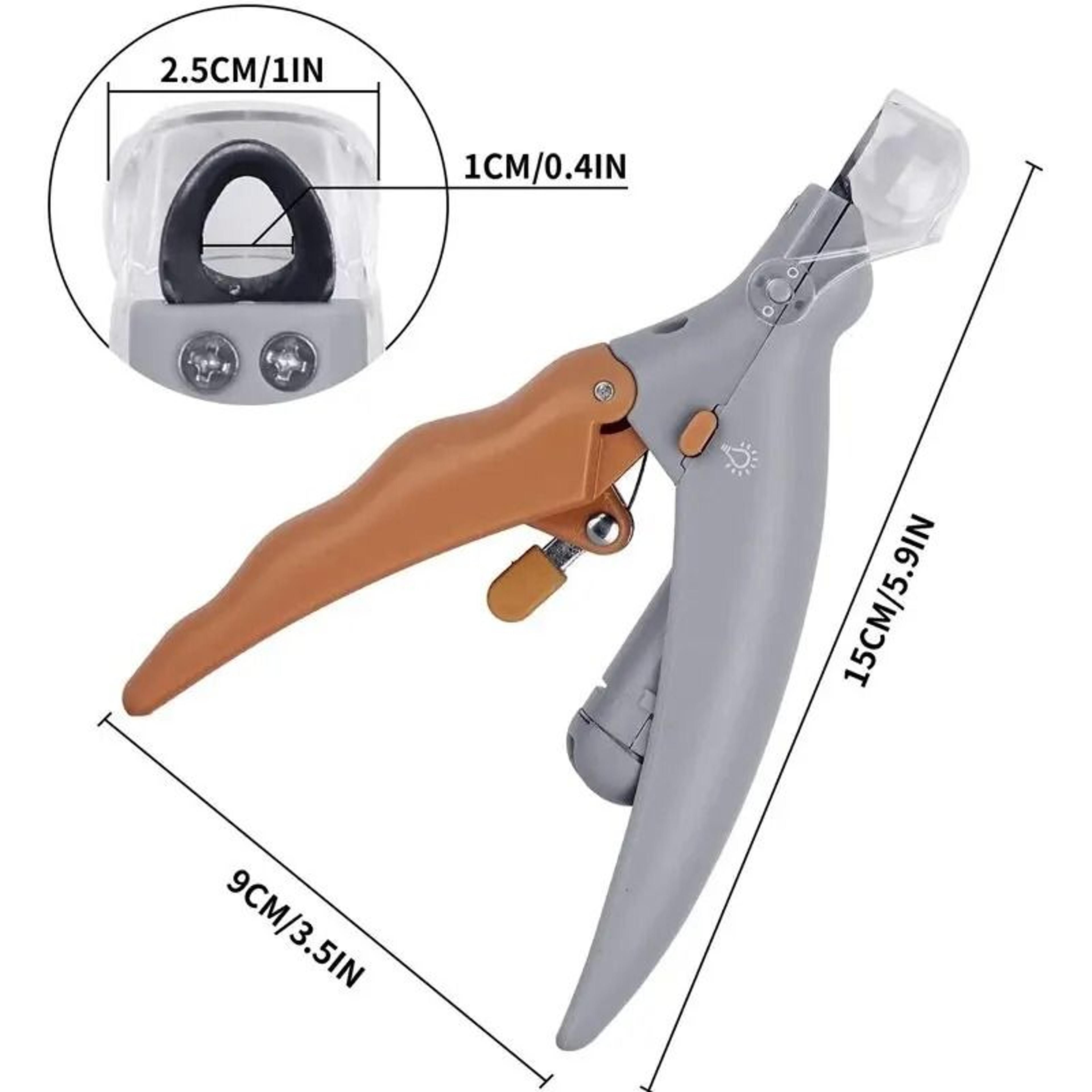Professional Pet Nail Clipper With LED Light  AntiSplash Shield For Dogs  Cats 5