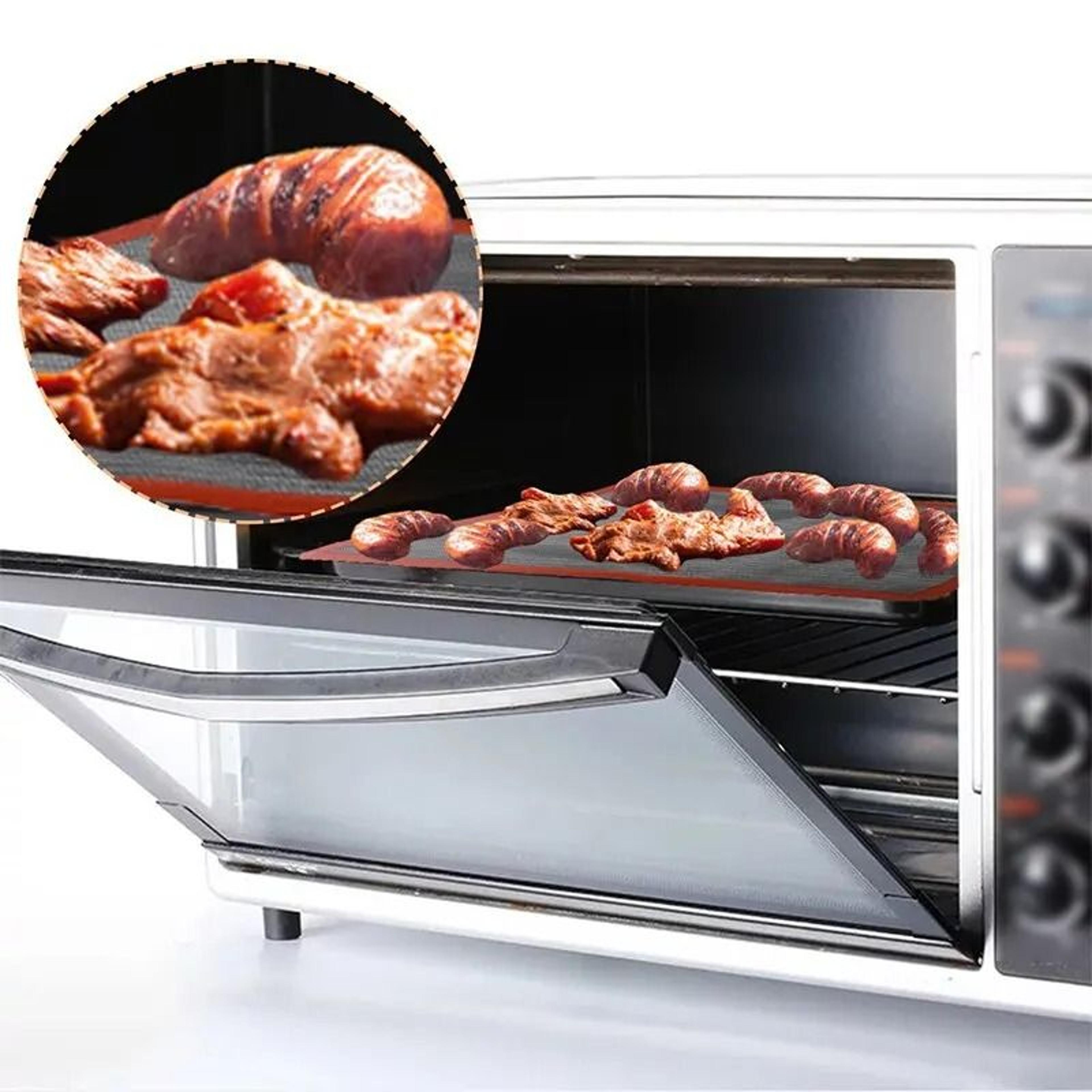 30x40cm Breathable NonStick Silicone Baking Mat  Perforated Oven Liner Tray 2