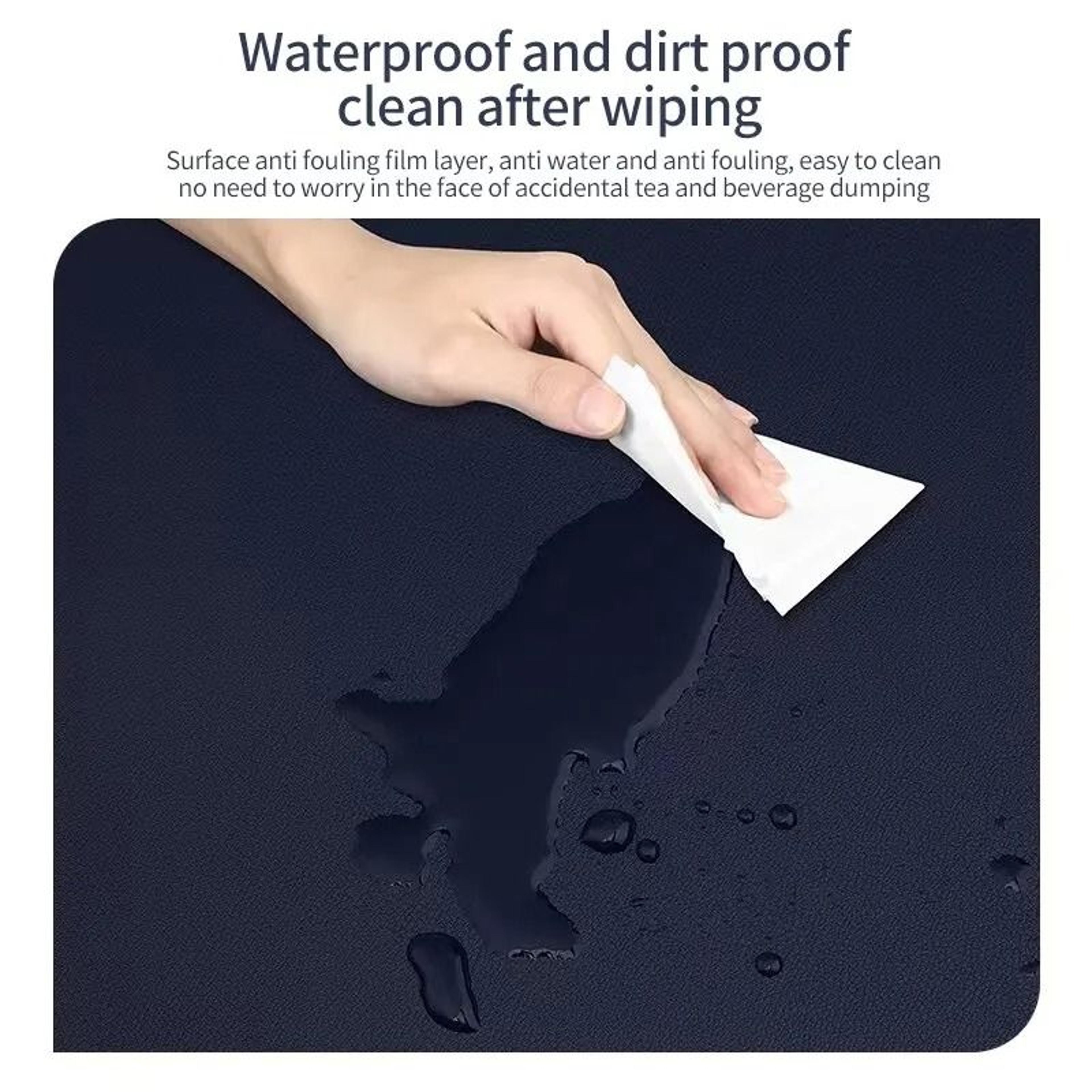 70x35cm Large PU Leather Desk Protector Mat  DualSided Waterproof Mouse Pad 3