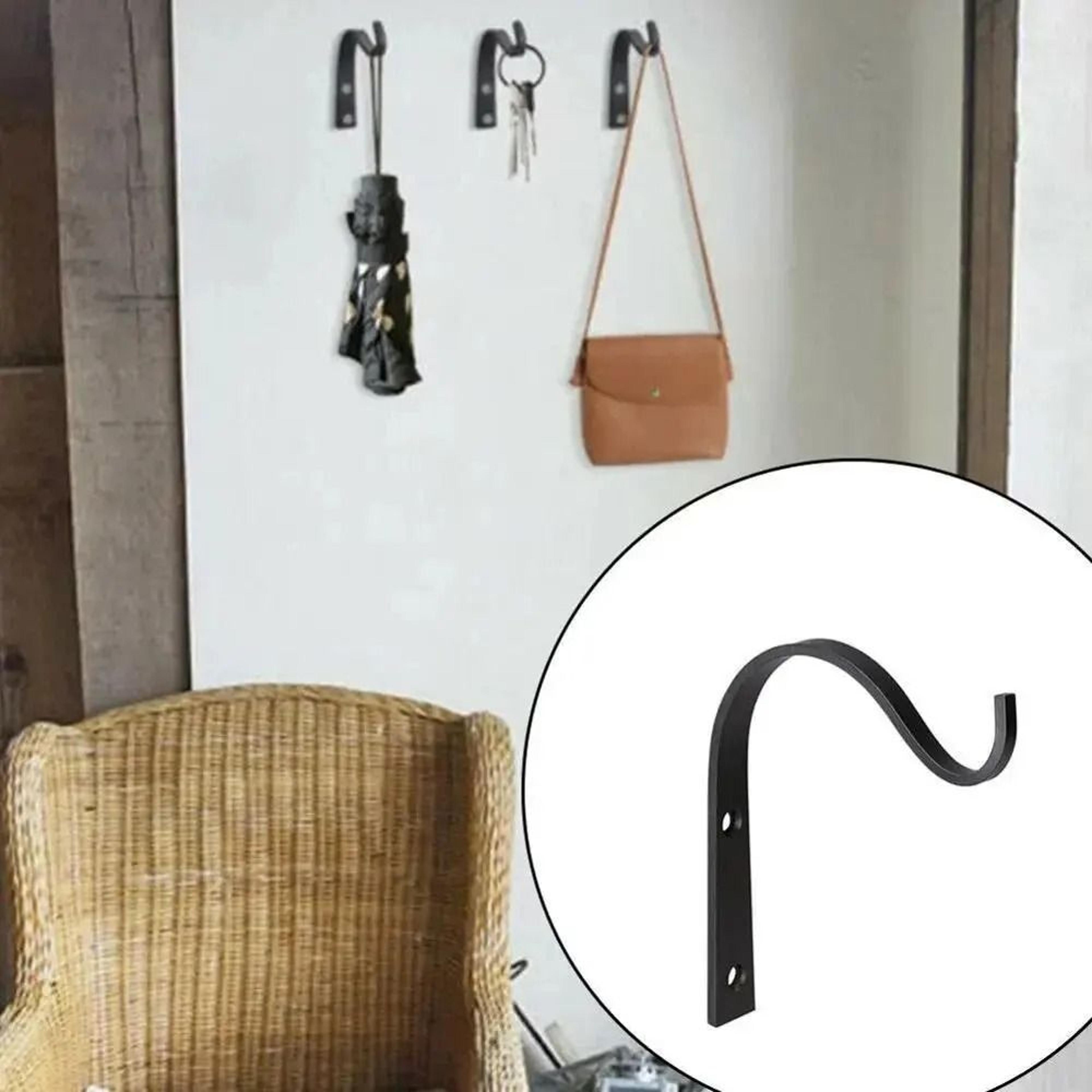 Vintage HeavyDuty Metal JHooks  Decorative Wall Mounted Hanger Set 1