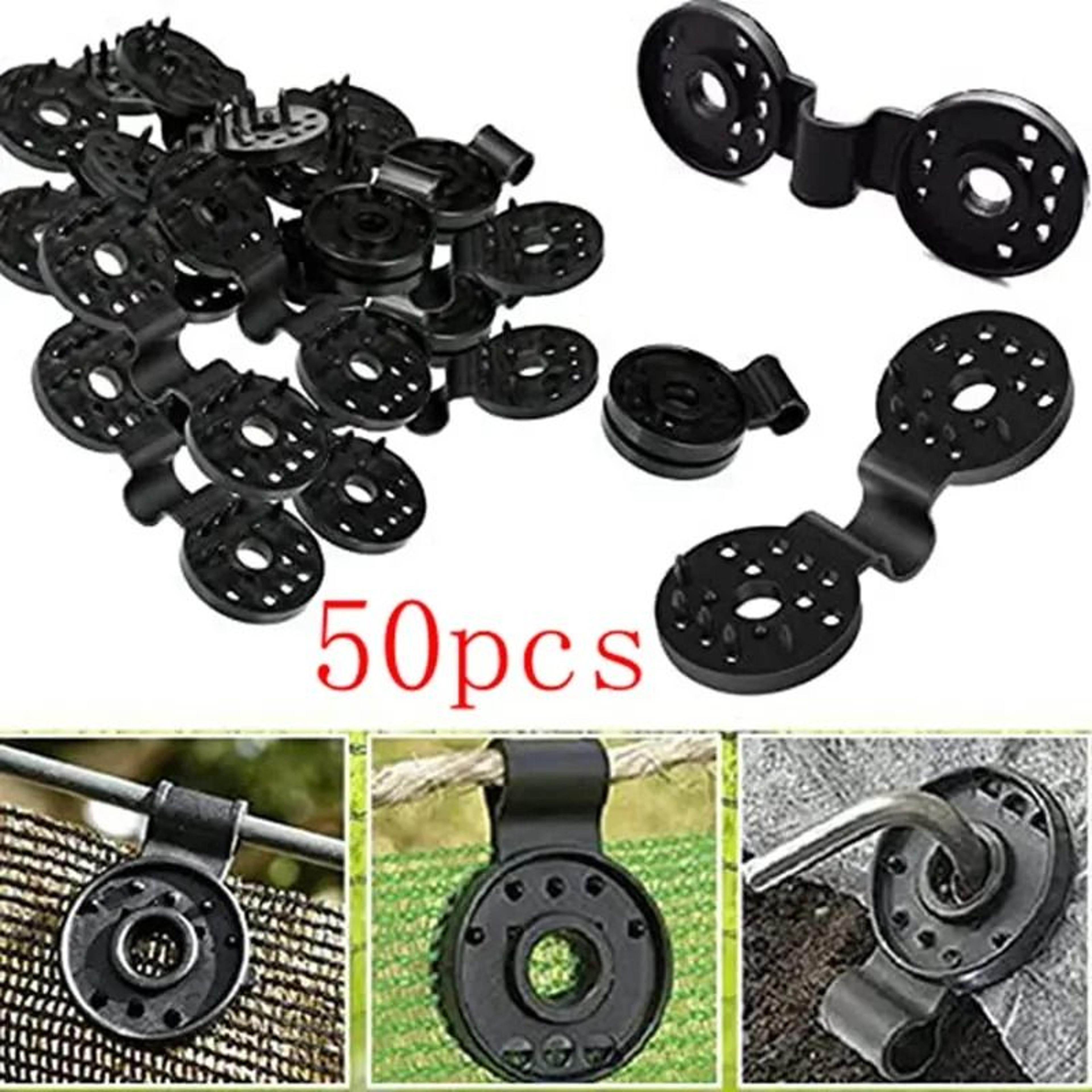 50-piece heavy-duty shade cloth clips & garden sunblock fabric fixing clamps
