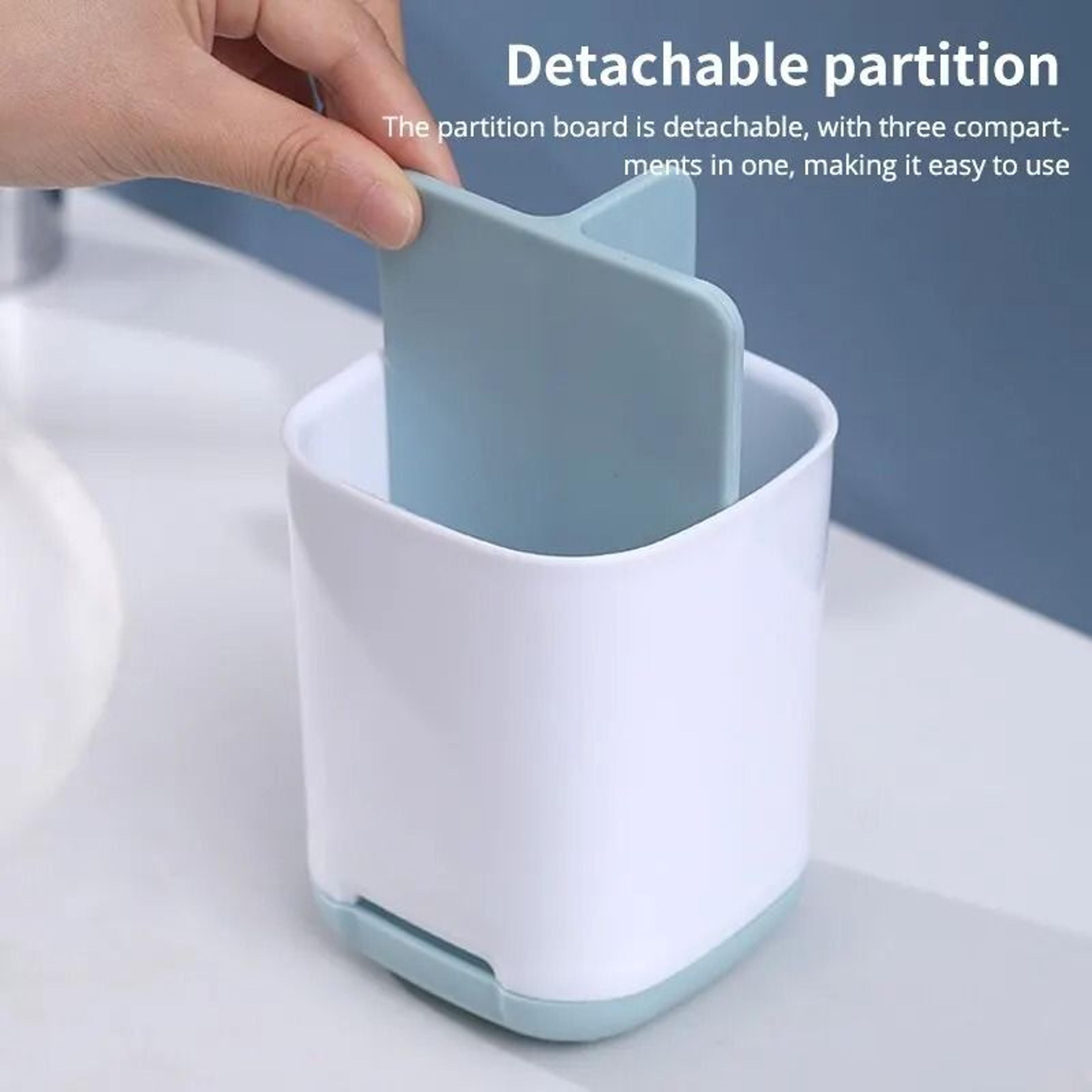 Multifunctional Toothbrush Holder  Bathroom Draining Storage Rack 3