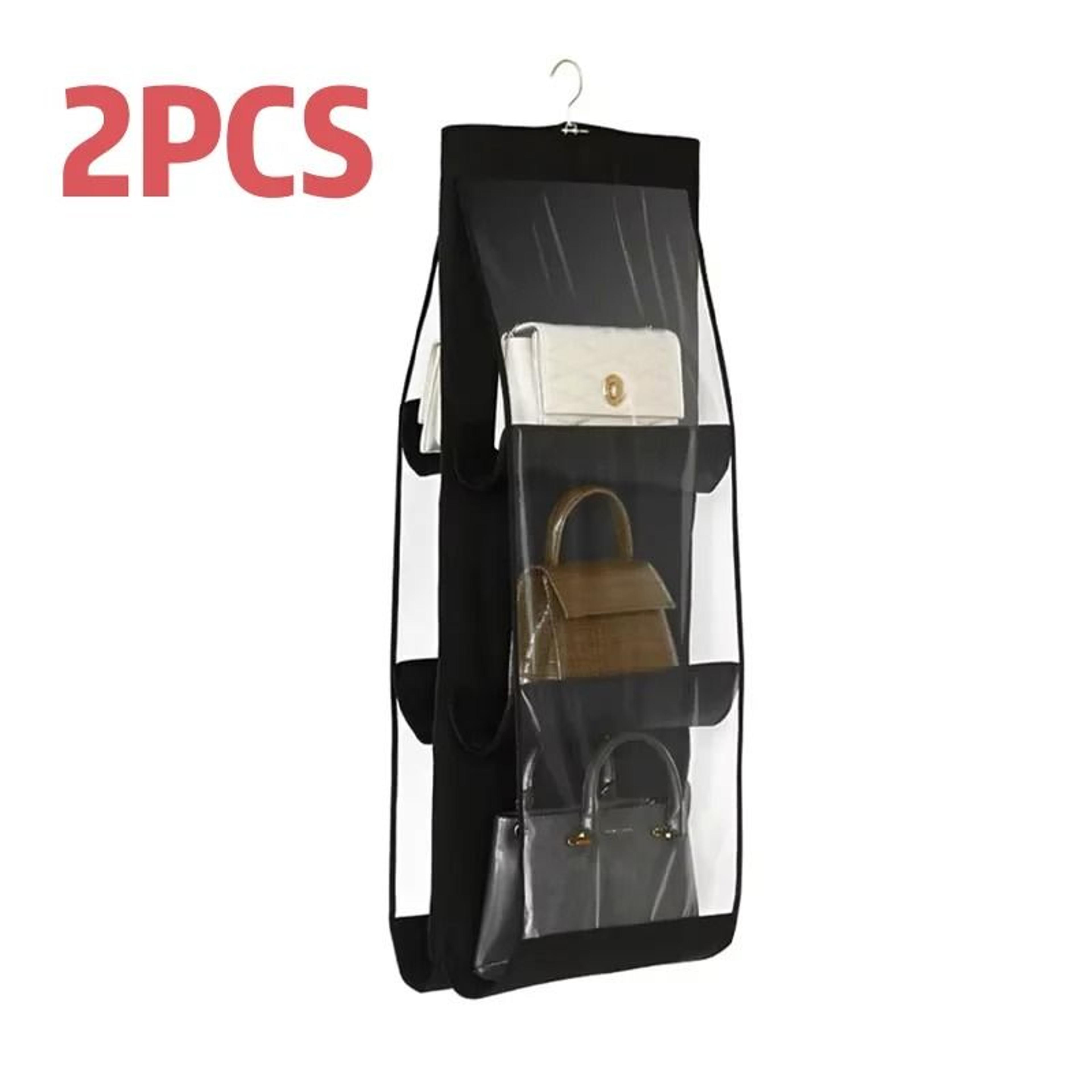 6Pocket Hanging Handbag Organizer  Foldable Closet Purse Storage Holder 7