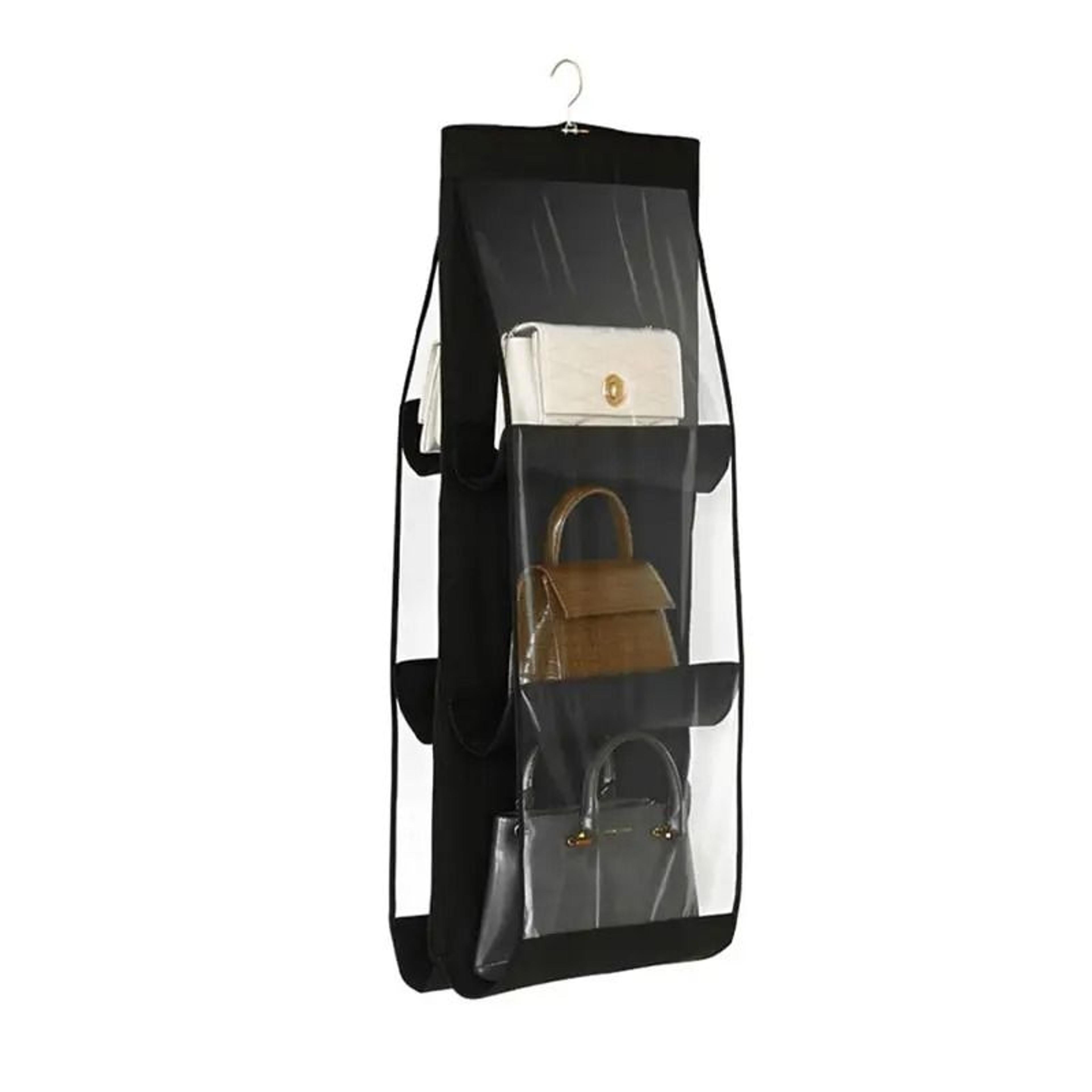 6Pocket Hanging Handbag Organizer  Foldable Closet Purse Storage Holder 6