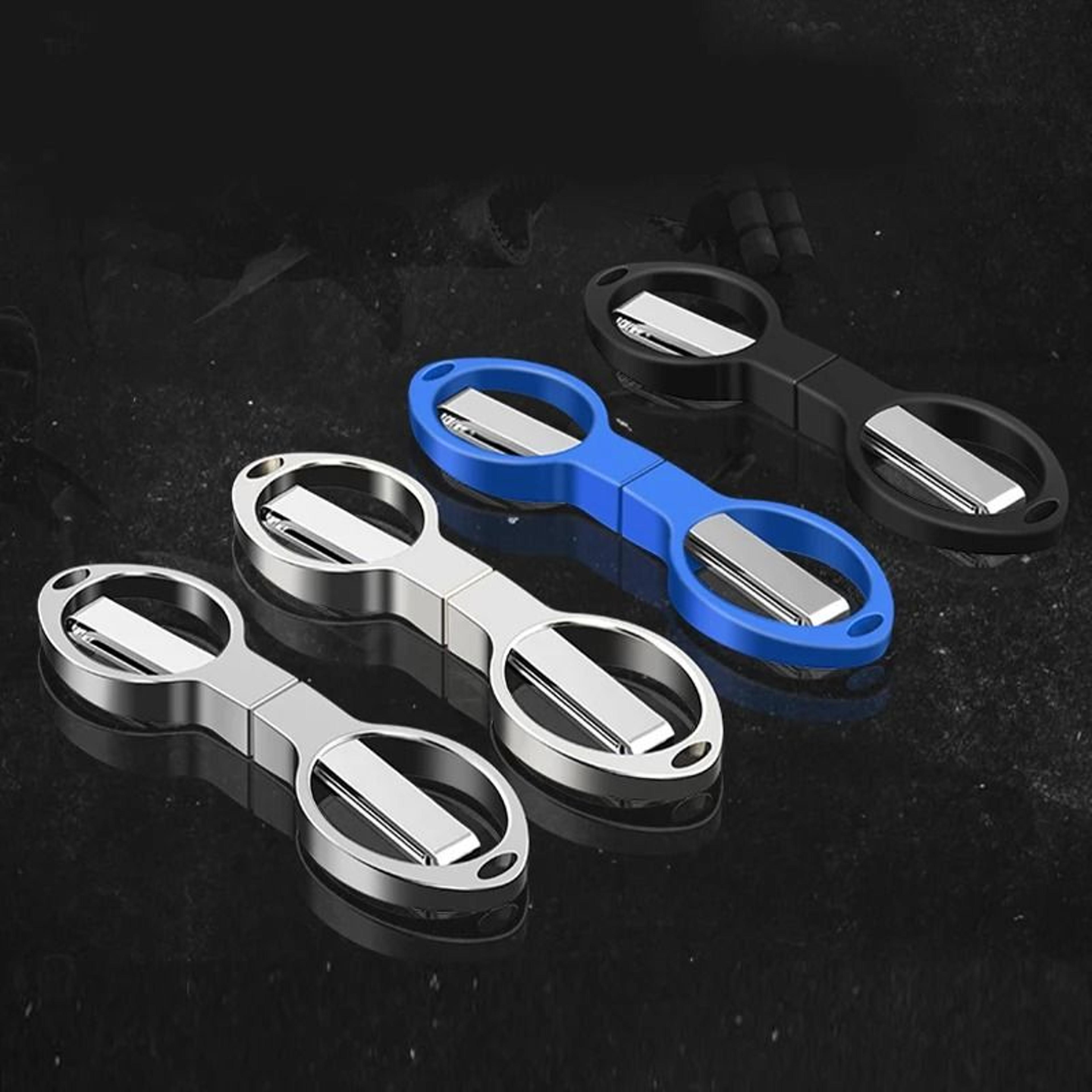 portable mini folding scissors & heavy-duty carbon steel line cutter