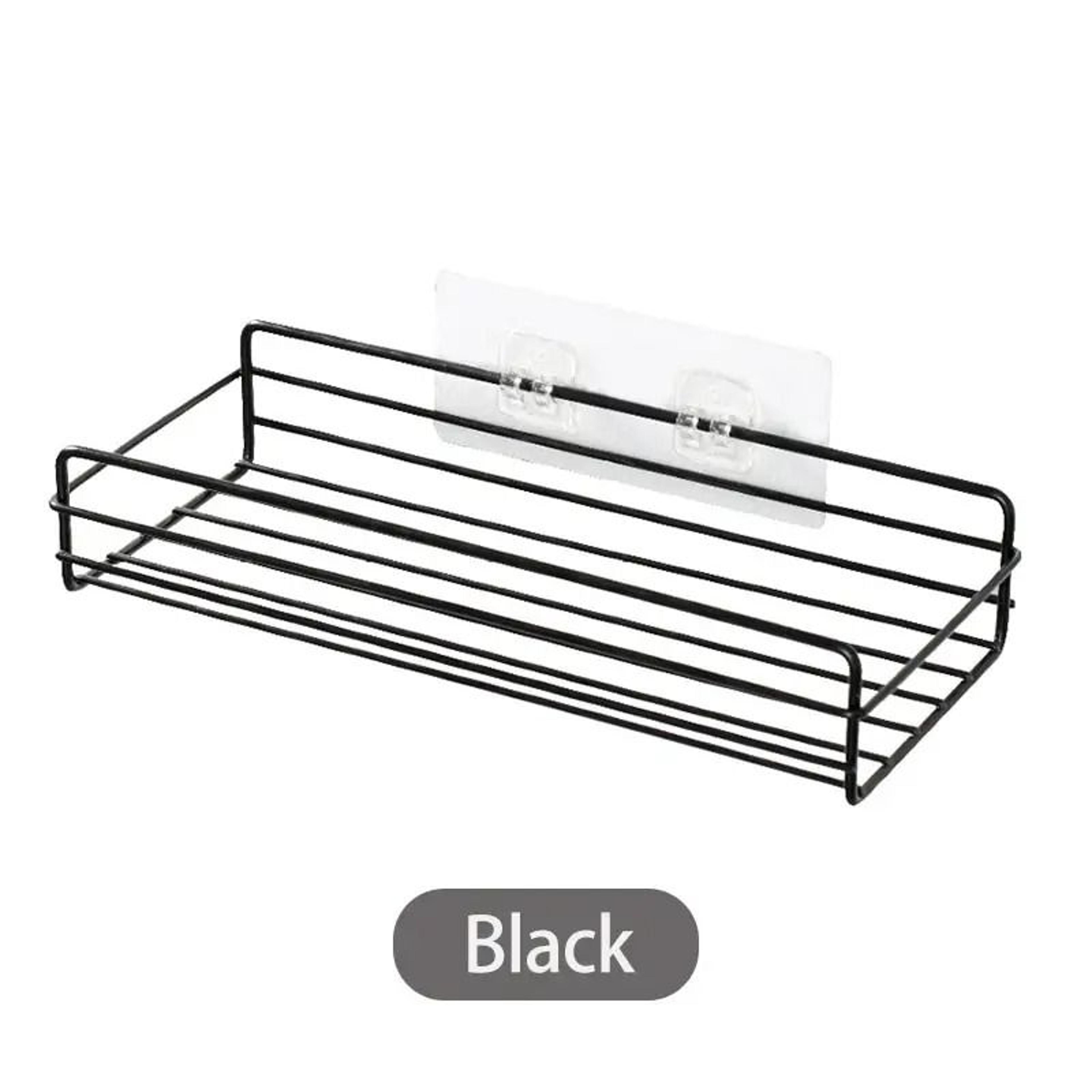 PunchFree Iron Corner Bathroom Storage Rack  WallMounted Kitchen Caddy 6