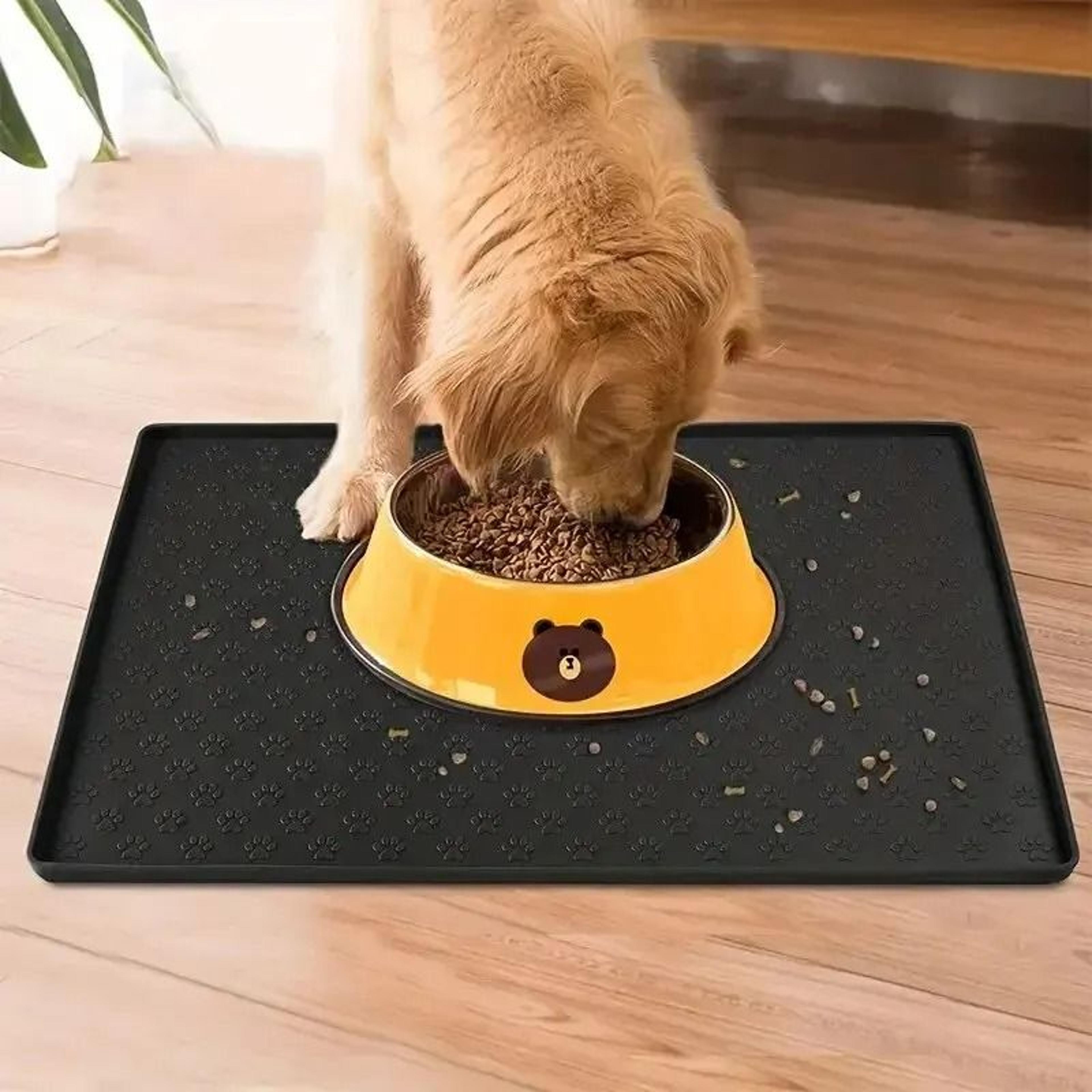 NonSpill Foldable Silicone Pet Placemat  Waterproof AntiSlip Food  Water Bowl Mat 2