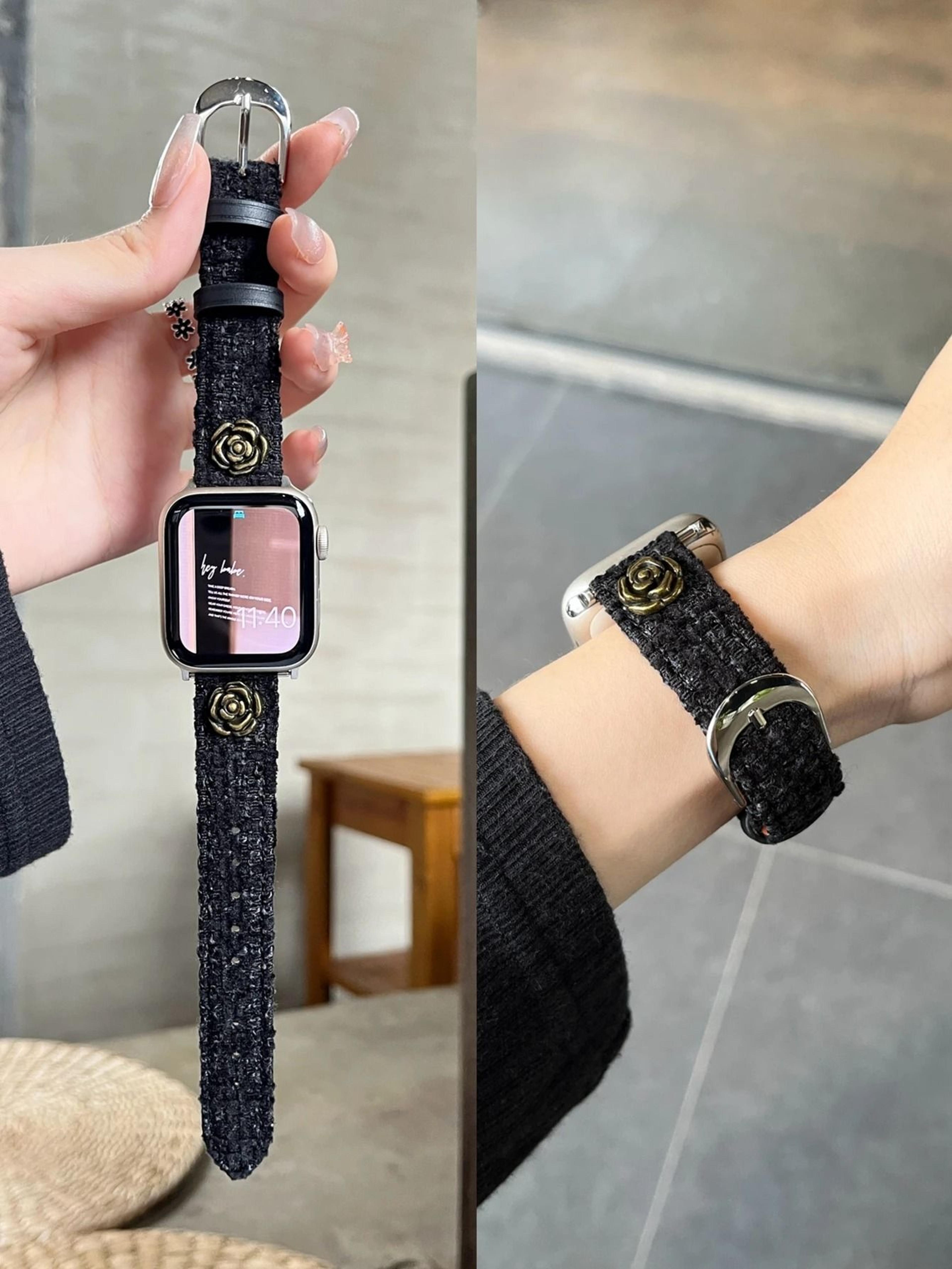 Thin Slim Genuine Leather Loop Strap For Apple Watch Band Series 111  SE 8