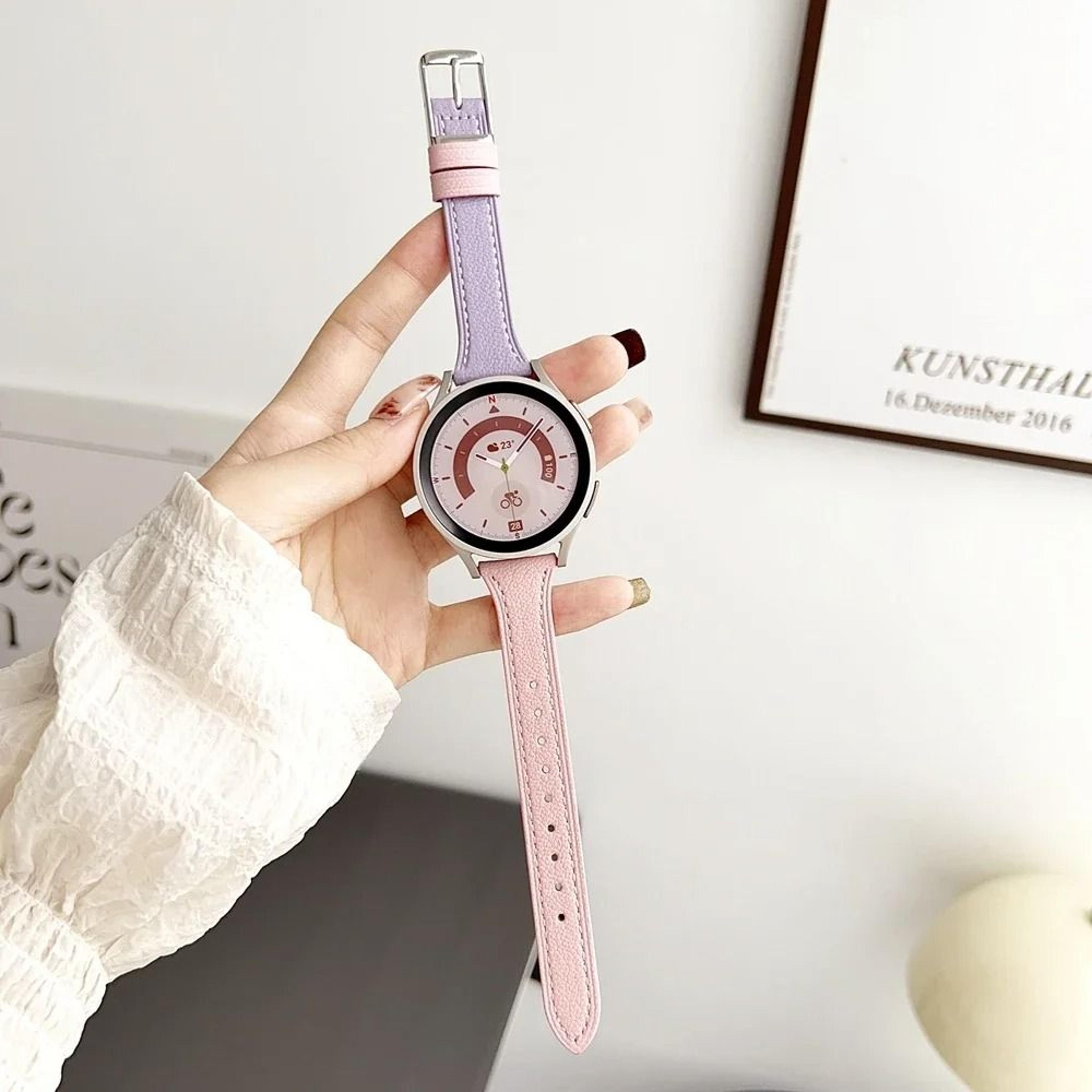 20mm  22mm  18mm Universal Leather Loop Sport Strap For Samsung Galaxy Watch  Smartwatches 7