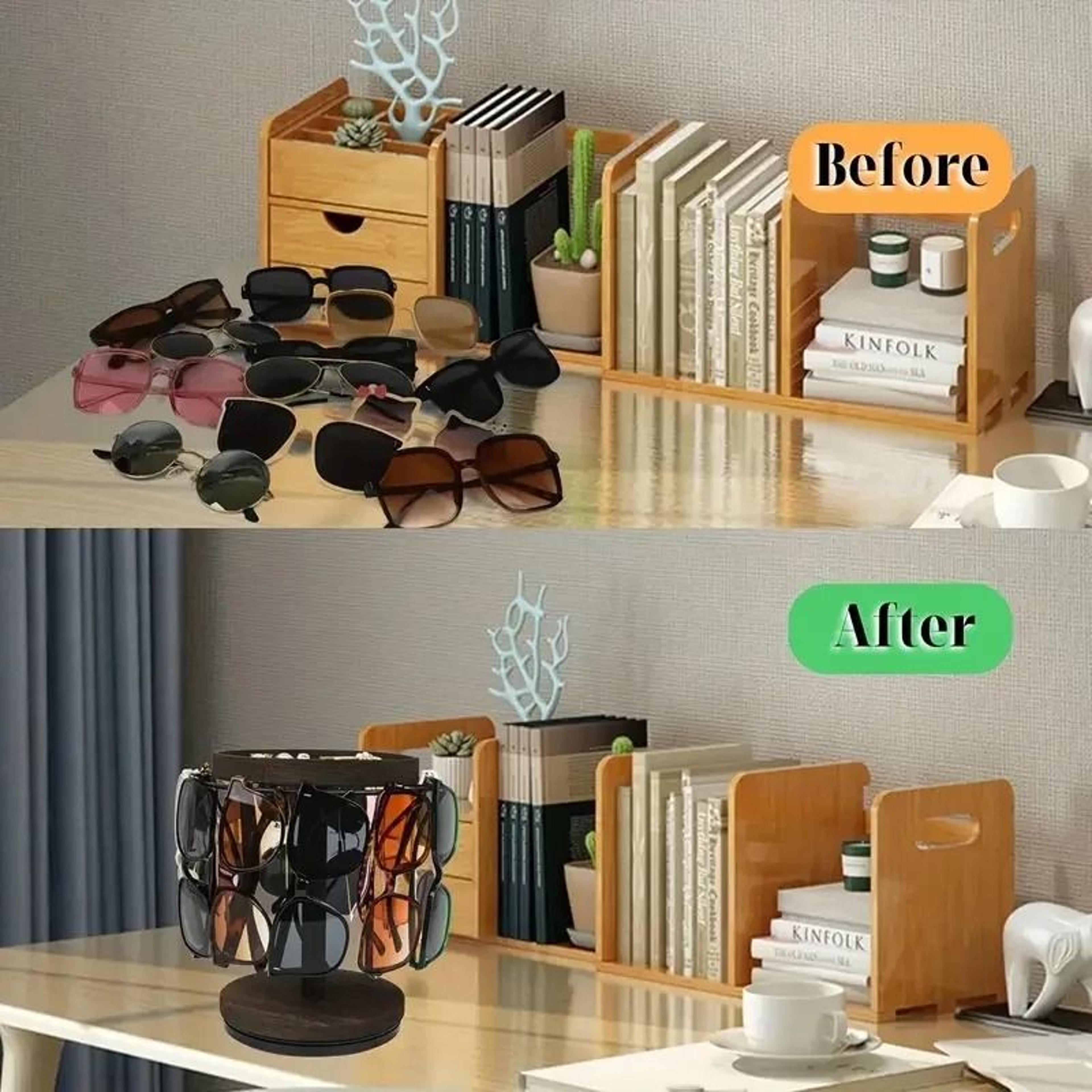 Quality SpaceSaving Metal Sunglasses Storage Stand With AntiSlip Base 1