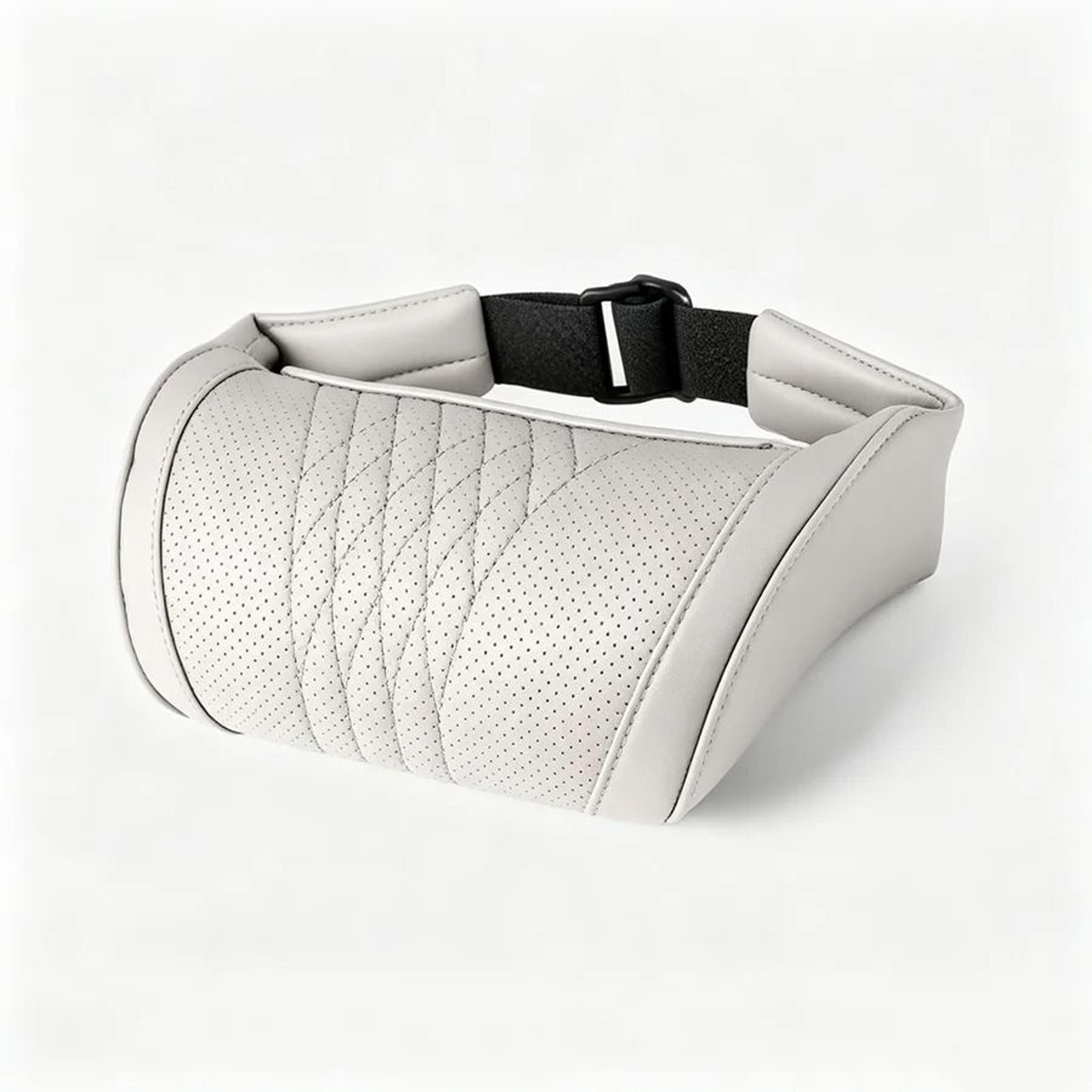 Luxurious Memory Foam Car Headrest Cushion  Ergonomic Leather Neck Pillow For Car Seat 6