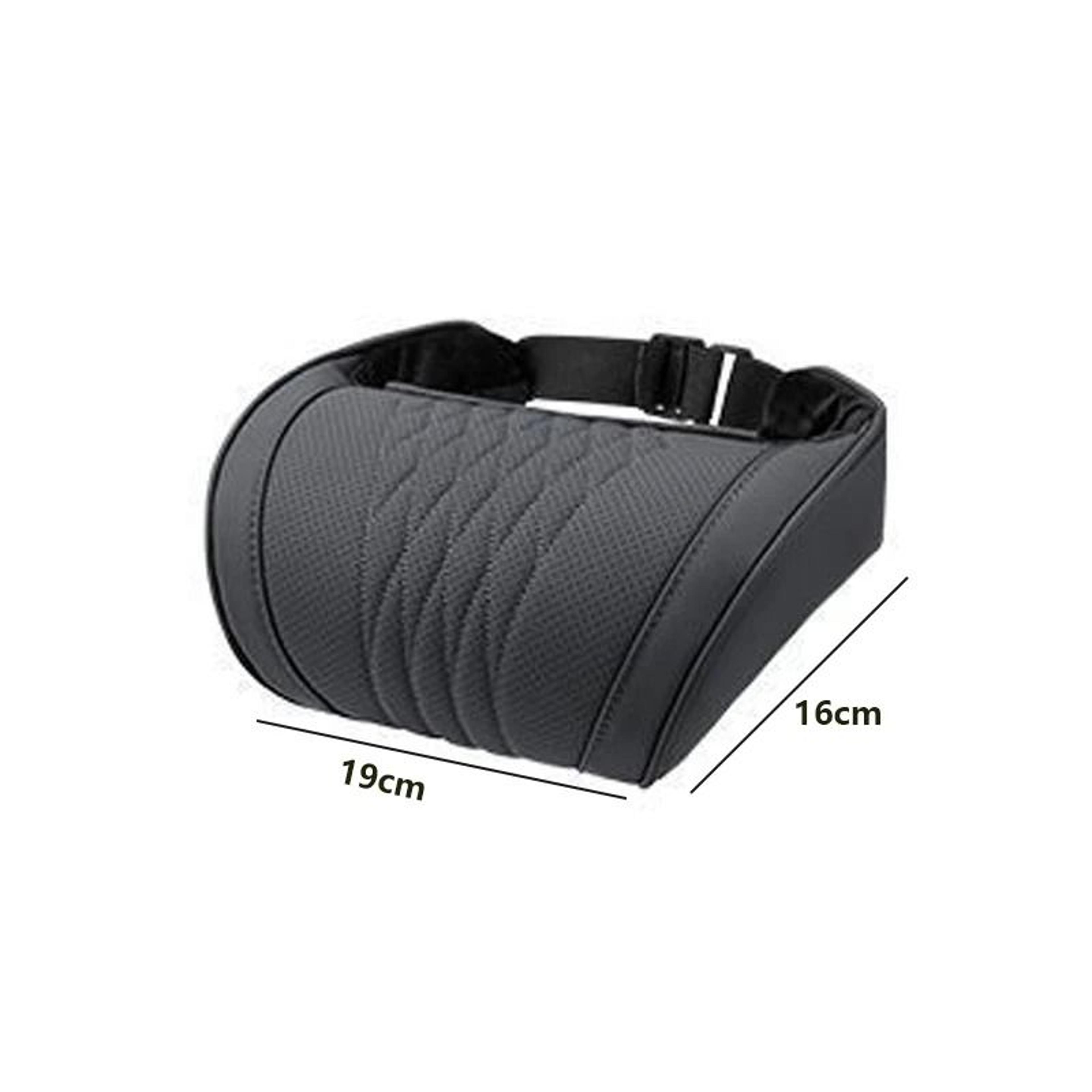 Luxurious Memory Foam Car Headrest Cushion  Ergonomic Leather Neck Pillow For Car Seat 5