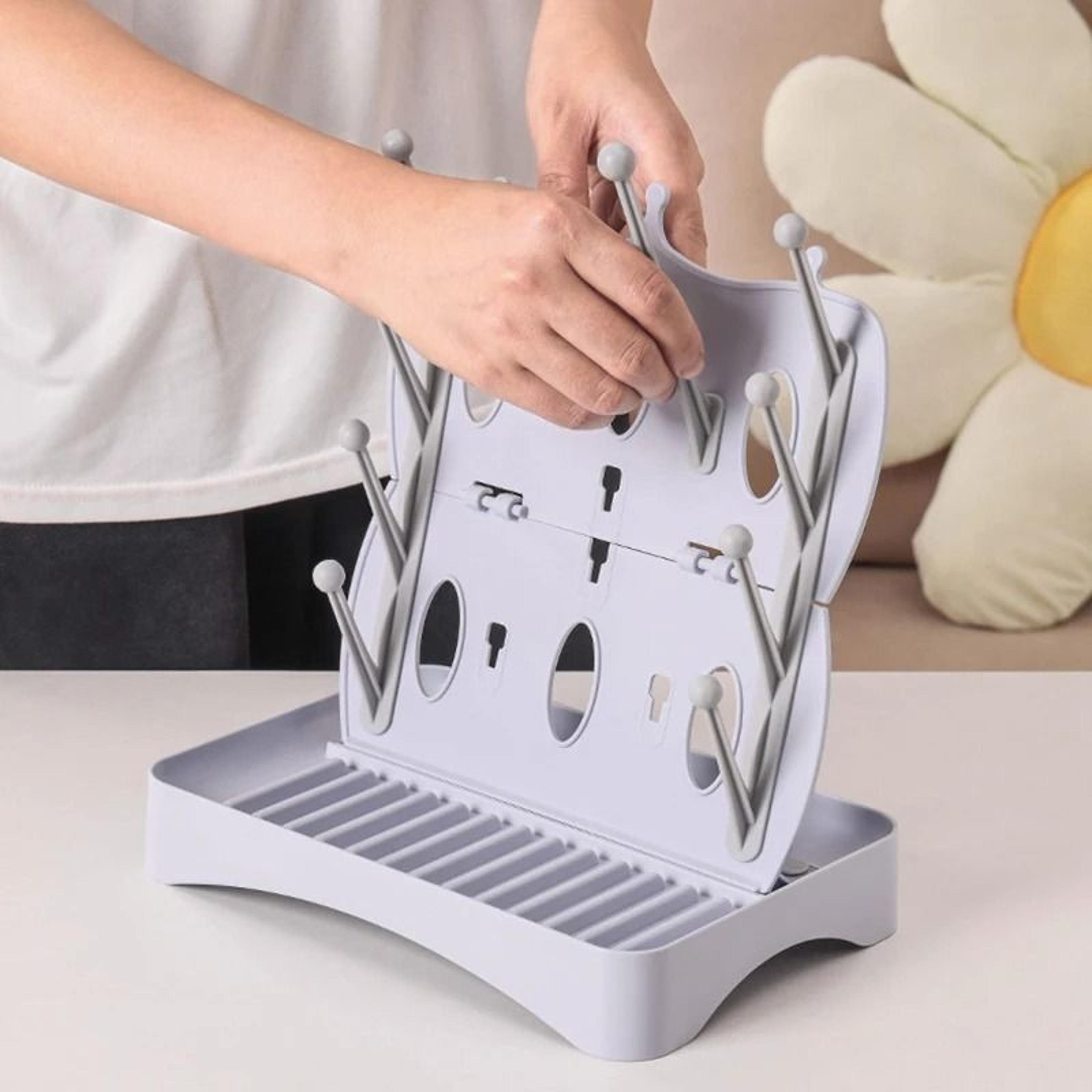 MultiFunction Baby Bottle Drying Rack  Hanging Countertop Water Cup Storage Stand 3