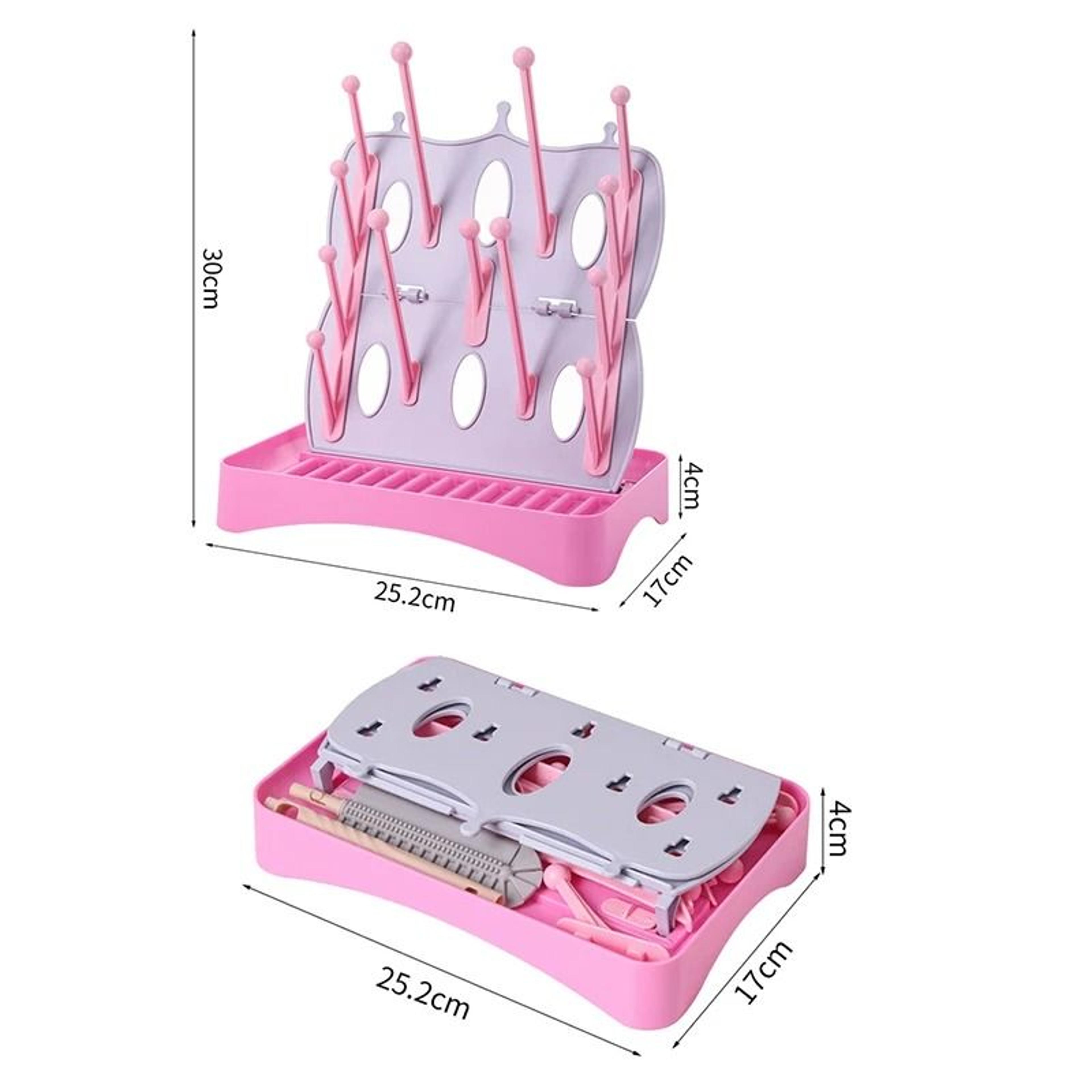 MultiFunction Baby Bottle Drying Rack  Hanging Countertop Water Cup Storage Stand 5